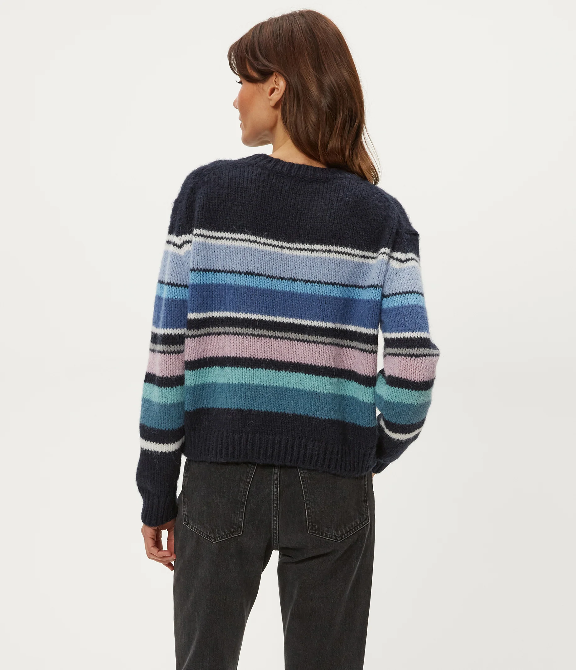 Aura Striped Crew Pullover - Image 8