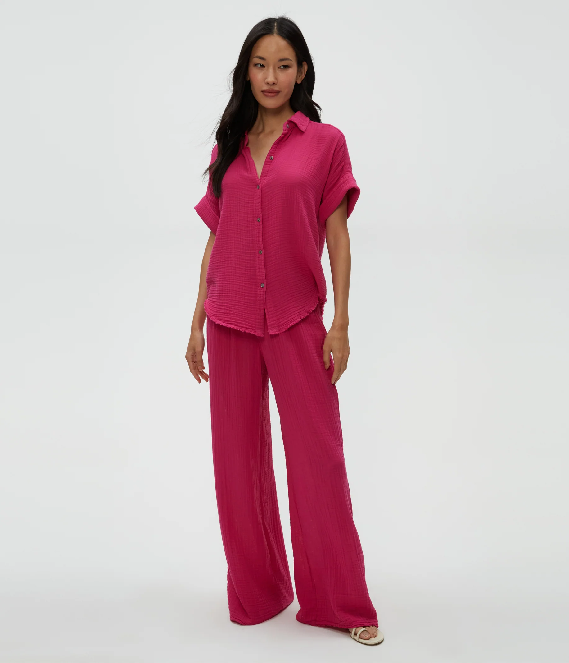 Bailey Gauze Button Down Shirt - Image 13