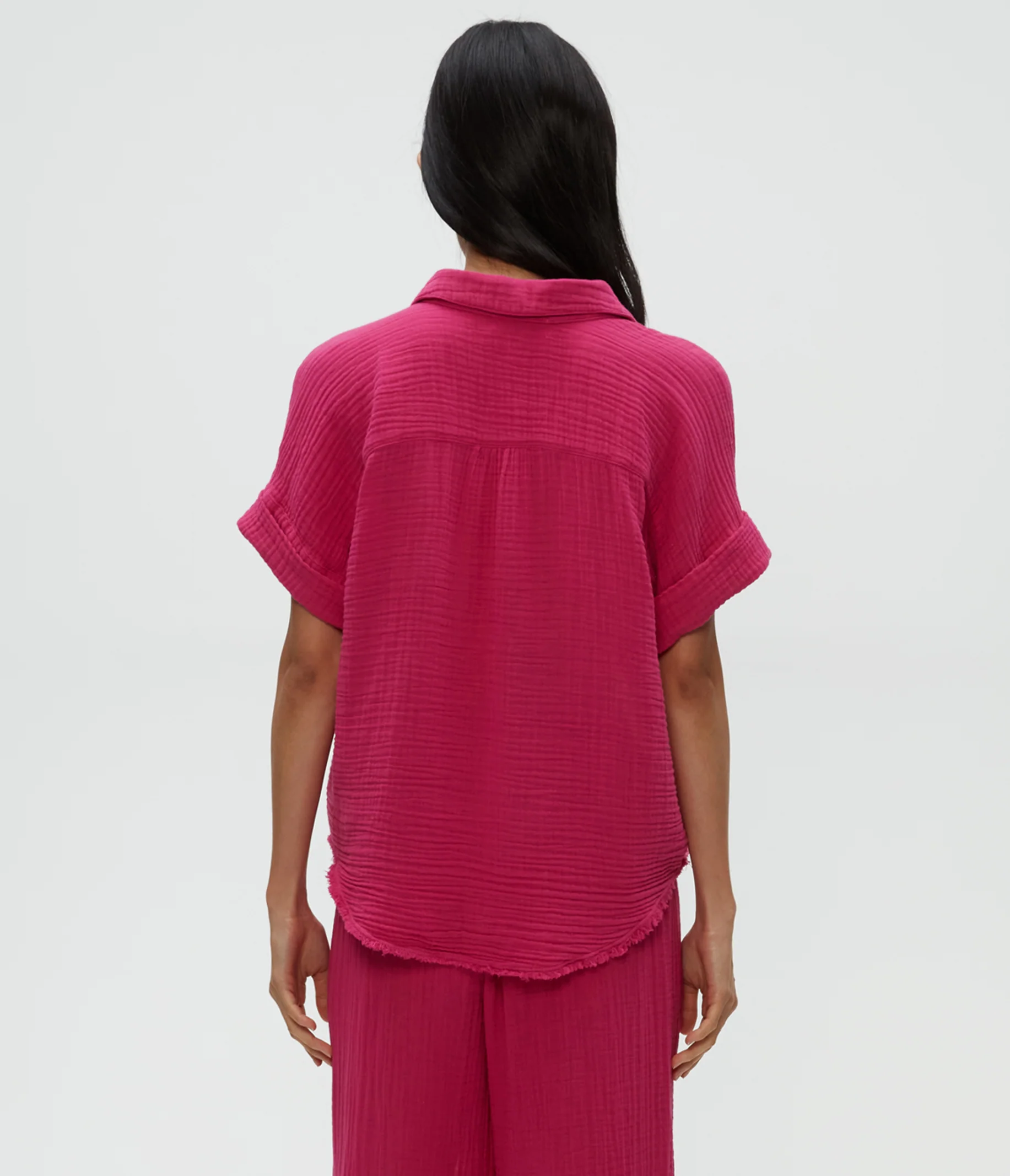 Bailey Gauze Button Down Shirt - Image 15