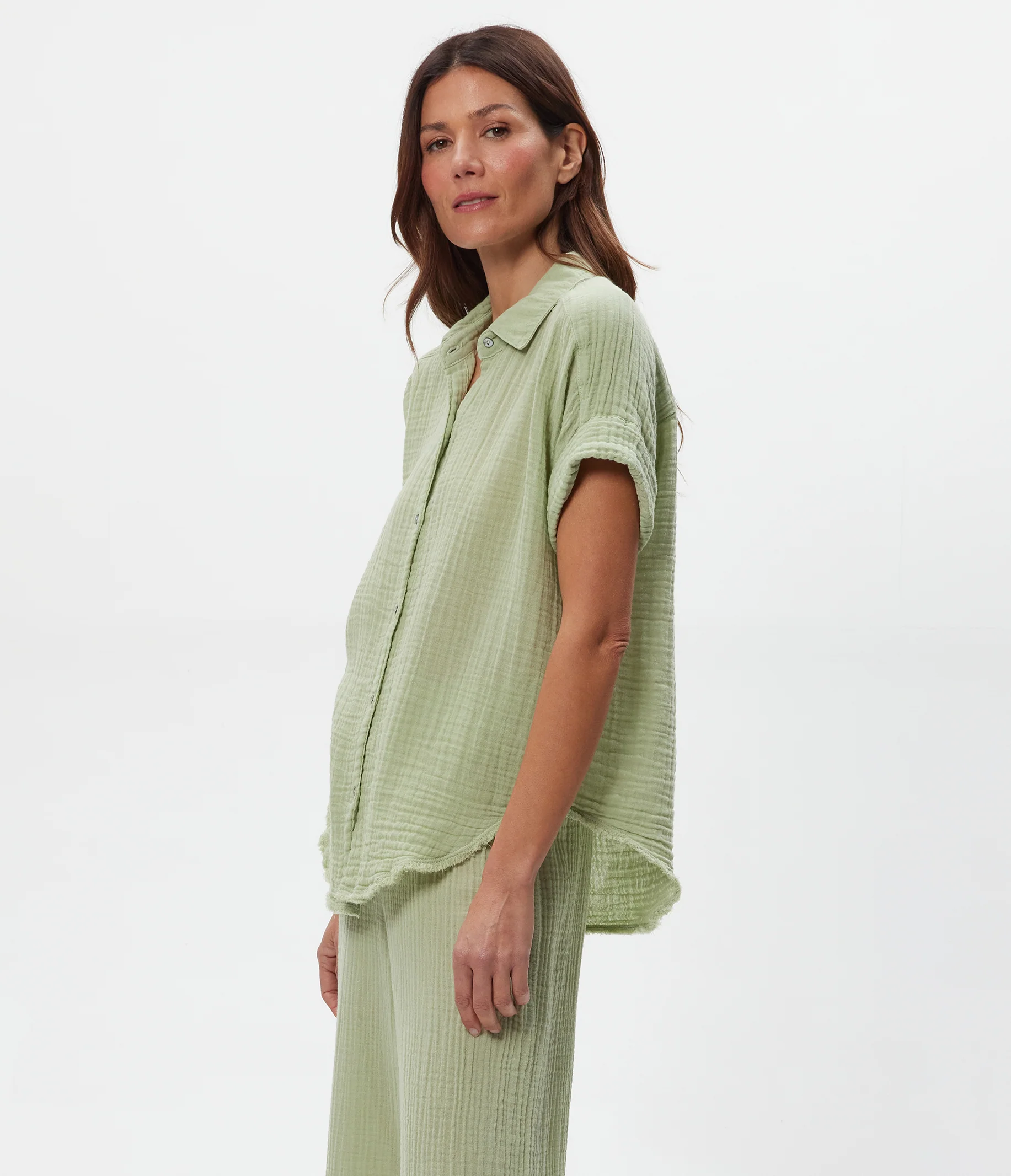 Bailey Gauze Button Down Shirt - Image 22
