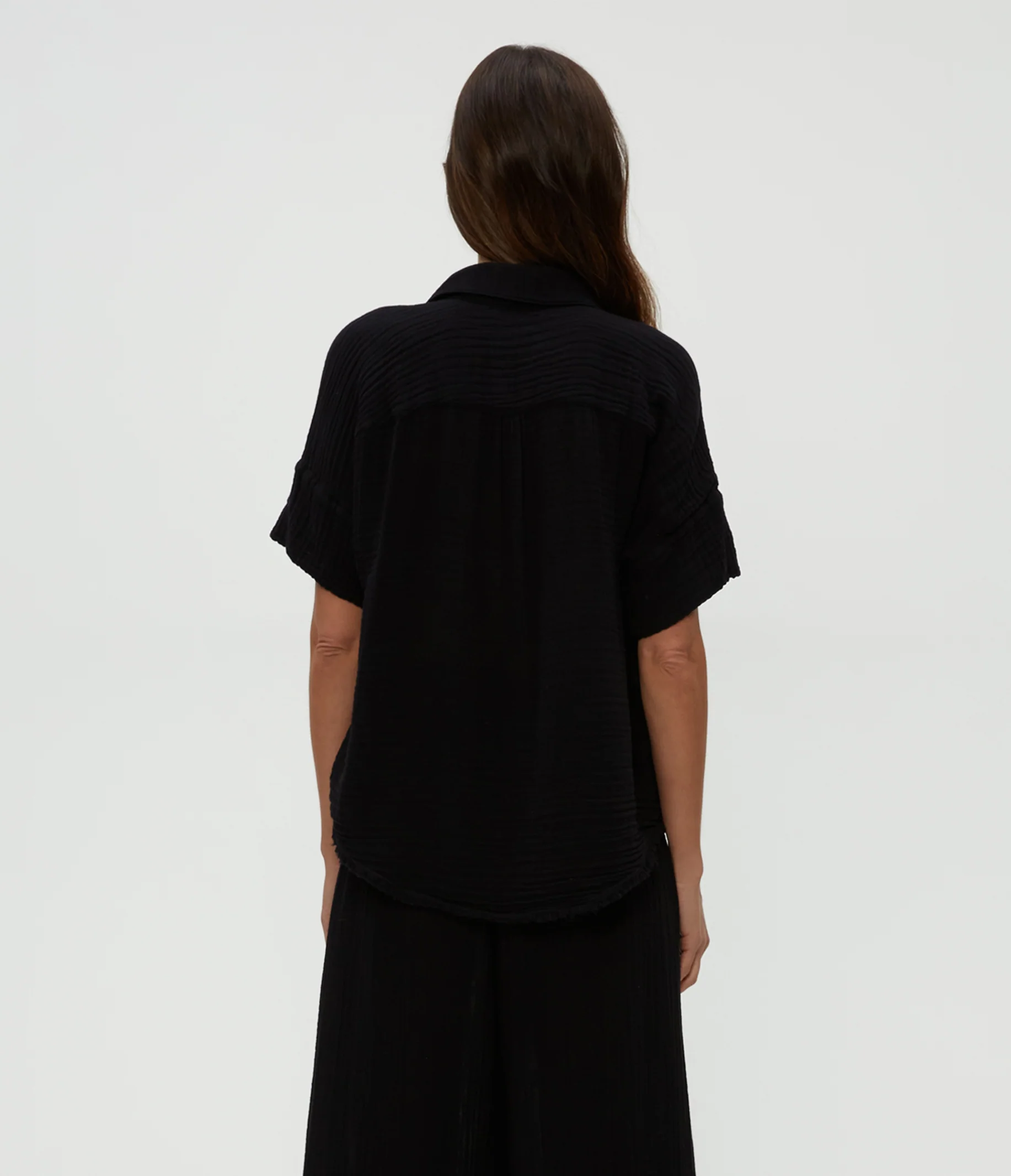 Bailey Gauze Button Down Shirt - Image 4