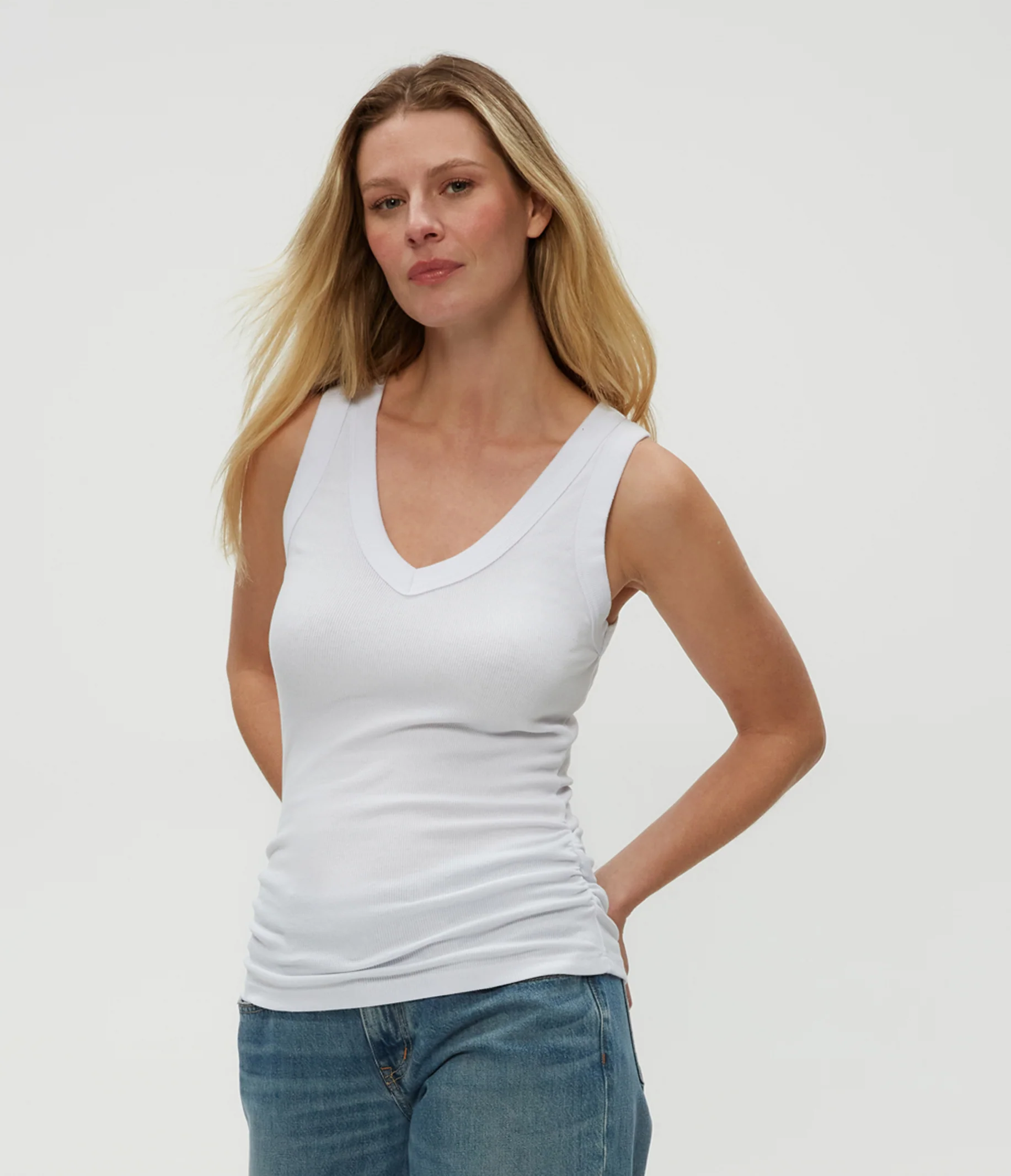 Blanche Ribbed Tank - Image 10