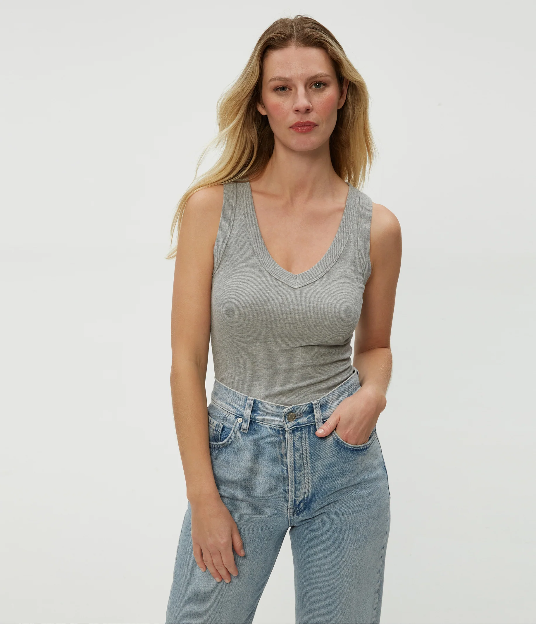Blanche Ribbed Tank - Image 14
