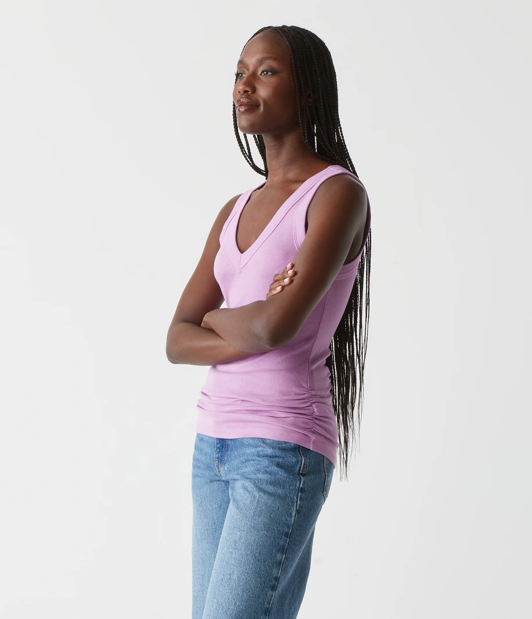 Blanche Ribbed Tank - Image 36