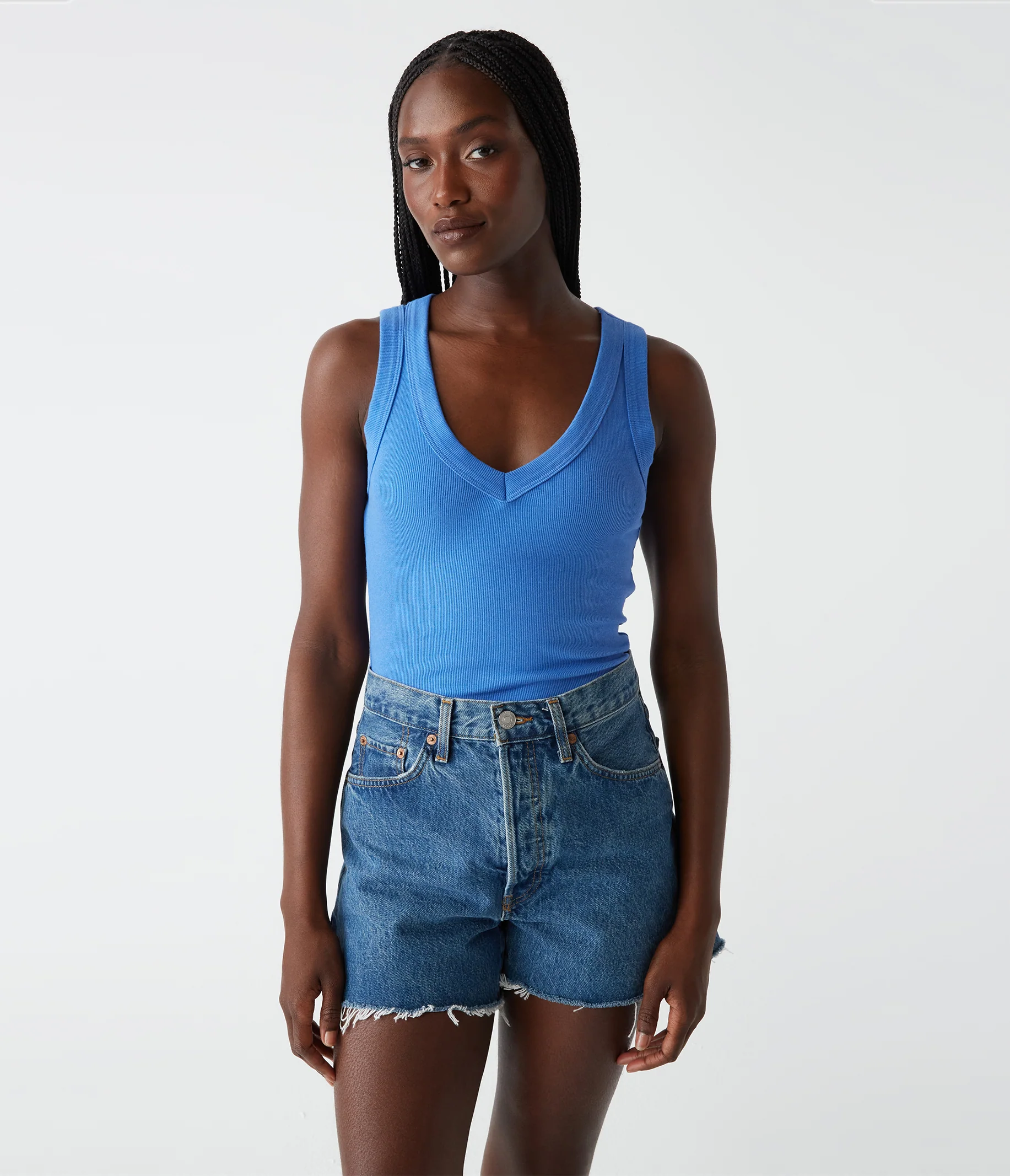 Blanche Ribbed Tank - Image 46