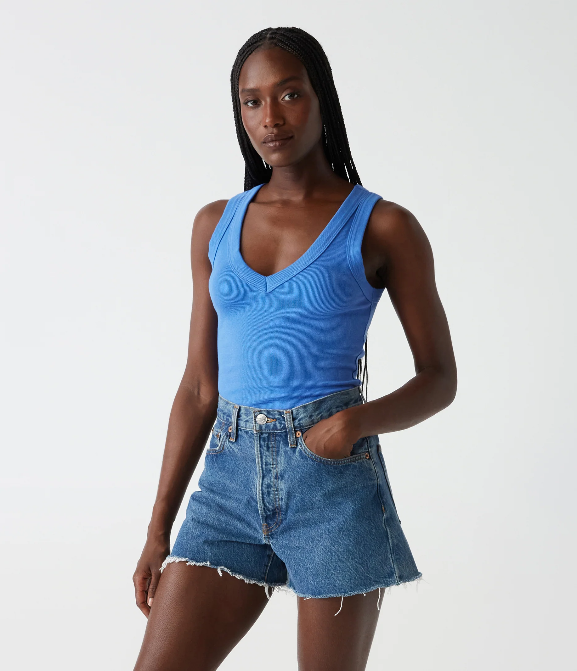 Blanche Ribbed Tank - Image 48