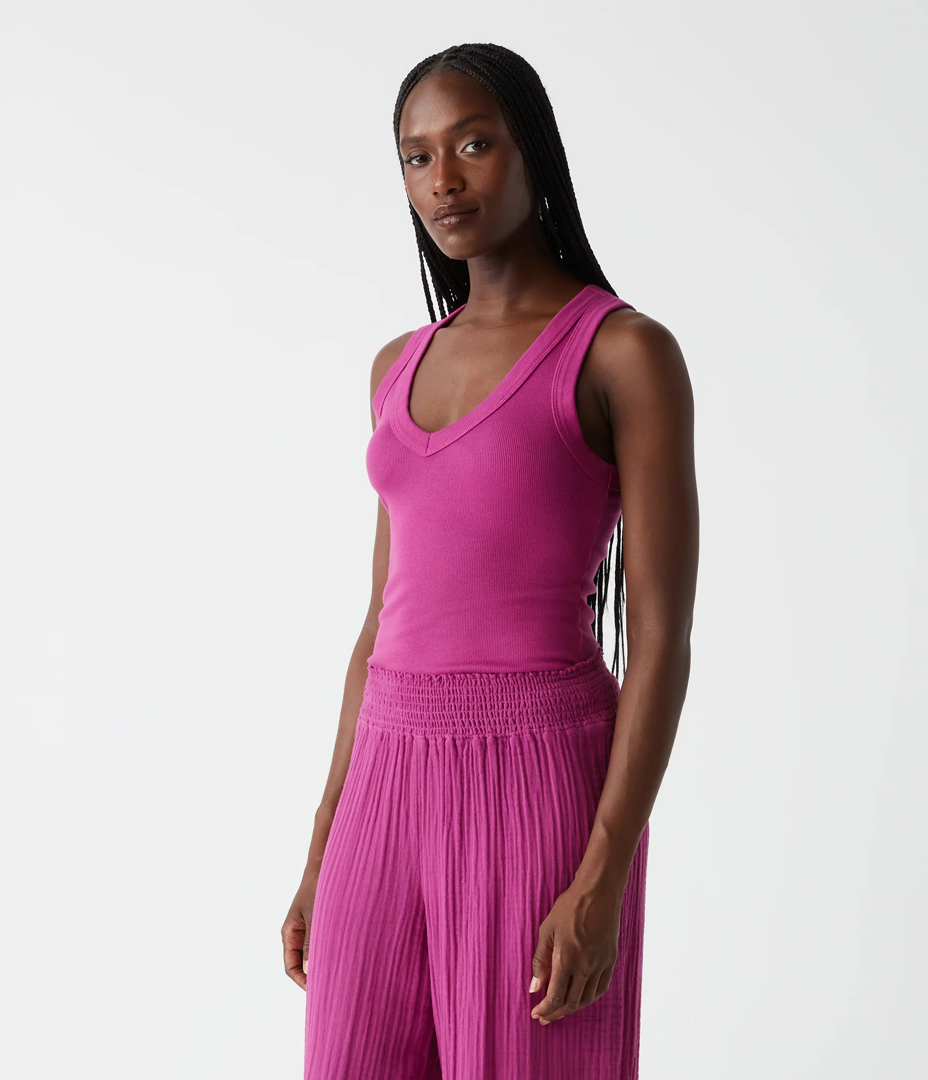 Blanche Ribbed Tank - Image 52