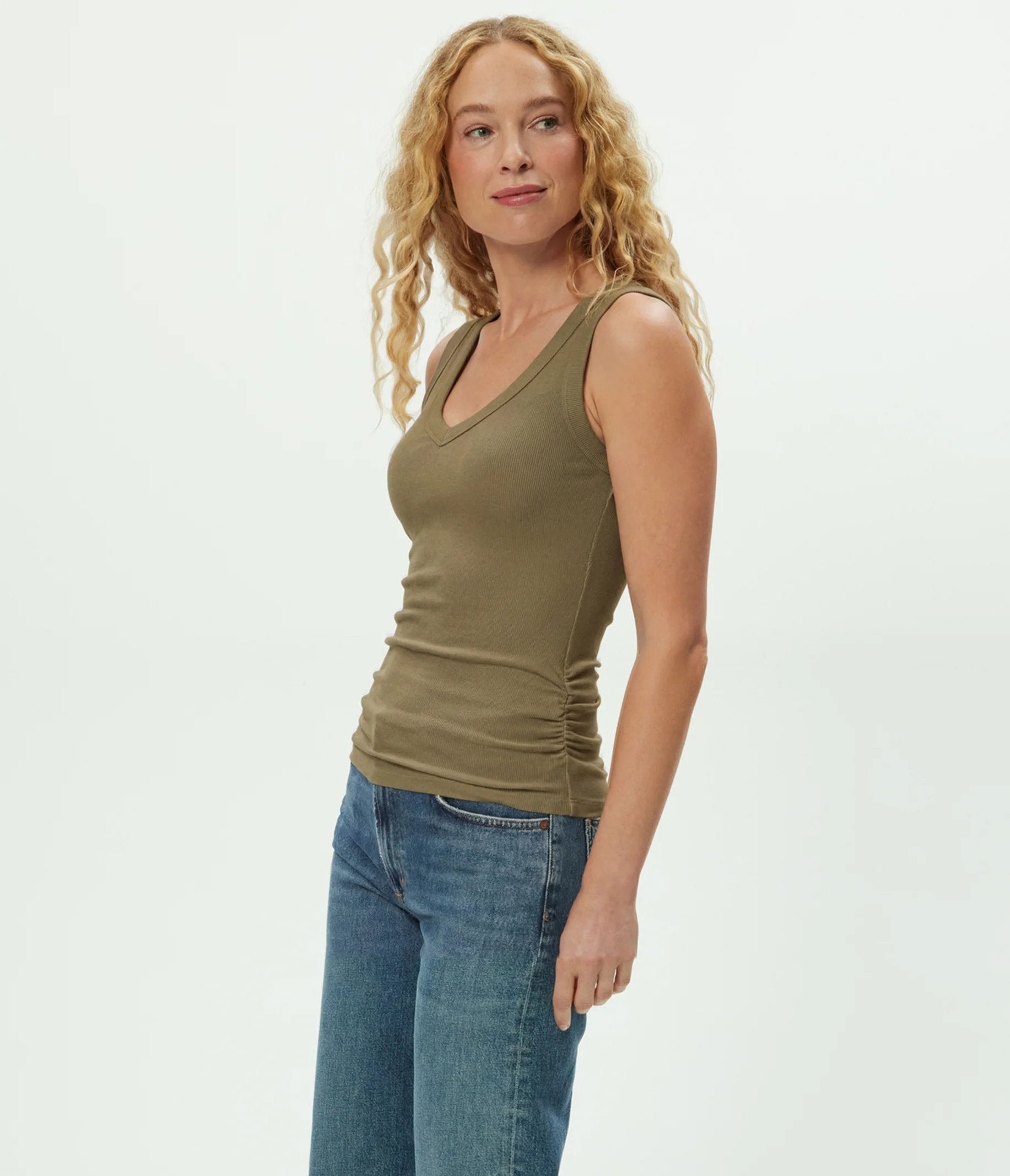 Blanche Ribbed Tank - Image 60