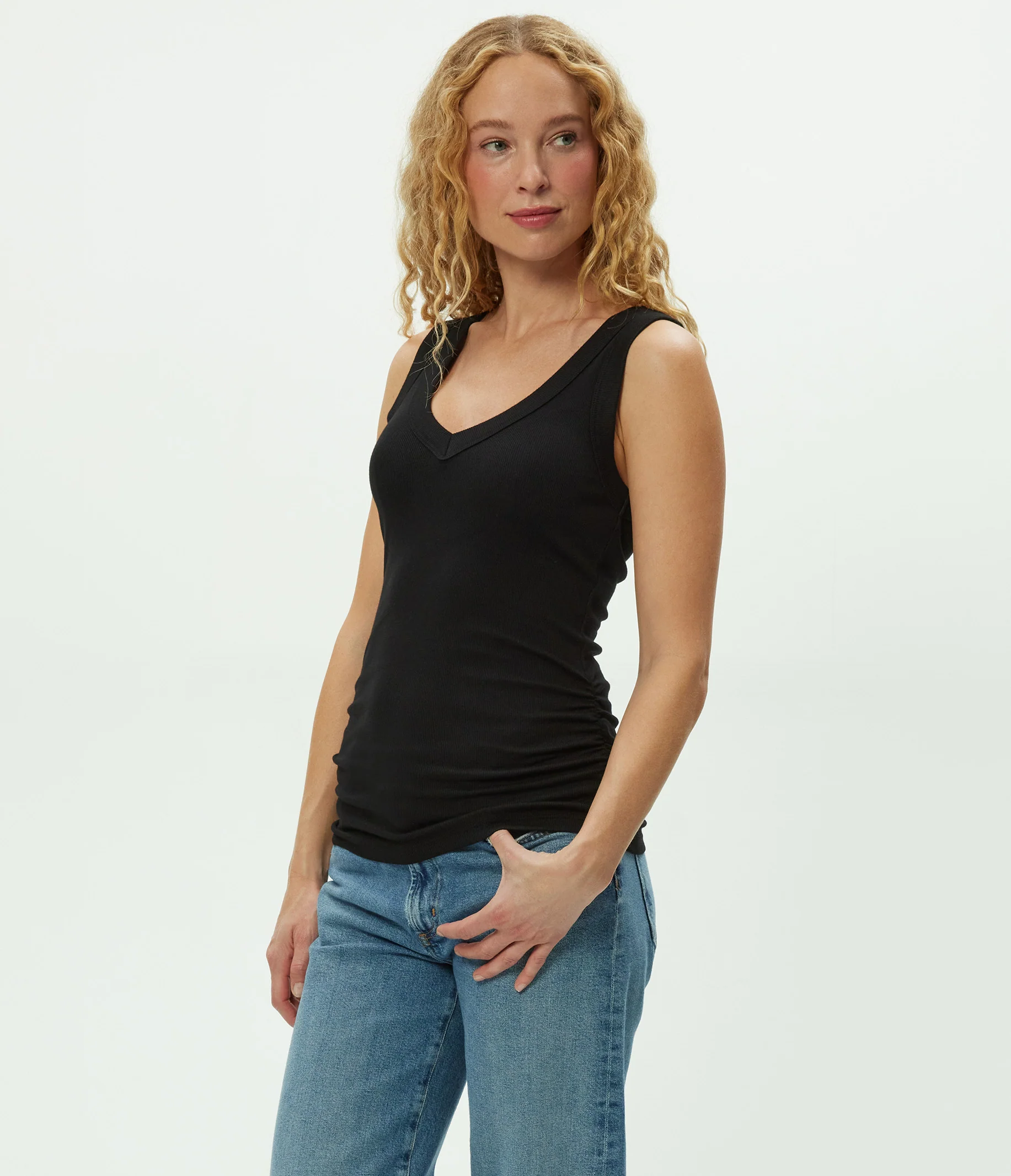 Blanche Ribbed Tank - Image 63