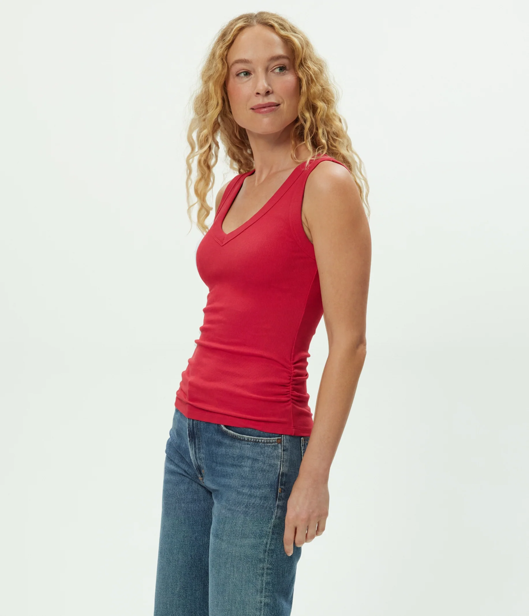 Blanche Ribbed Tank - Image 70