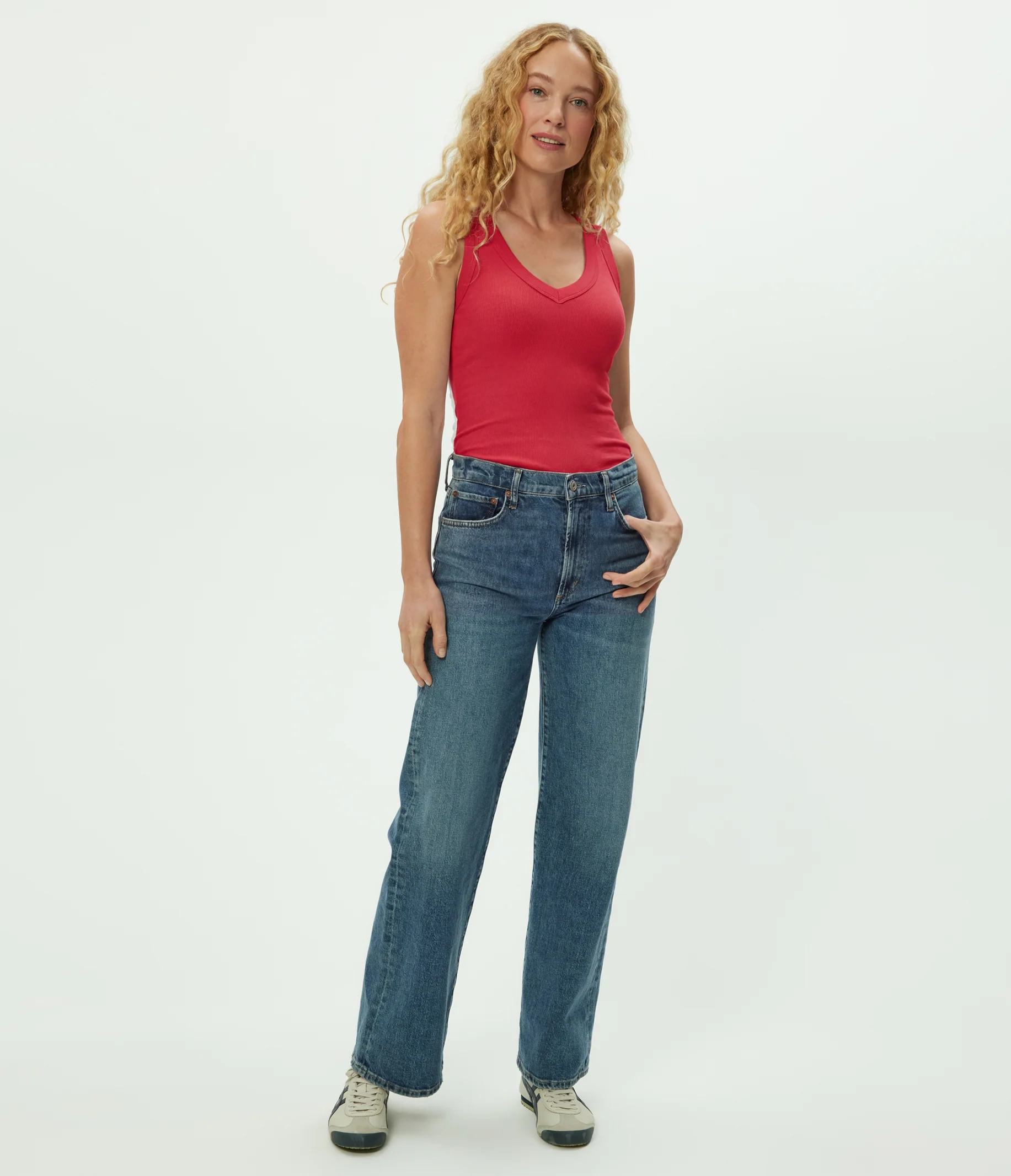 Blanche Ribbed Tank - Image 71