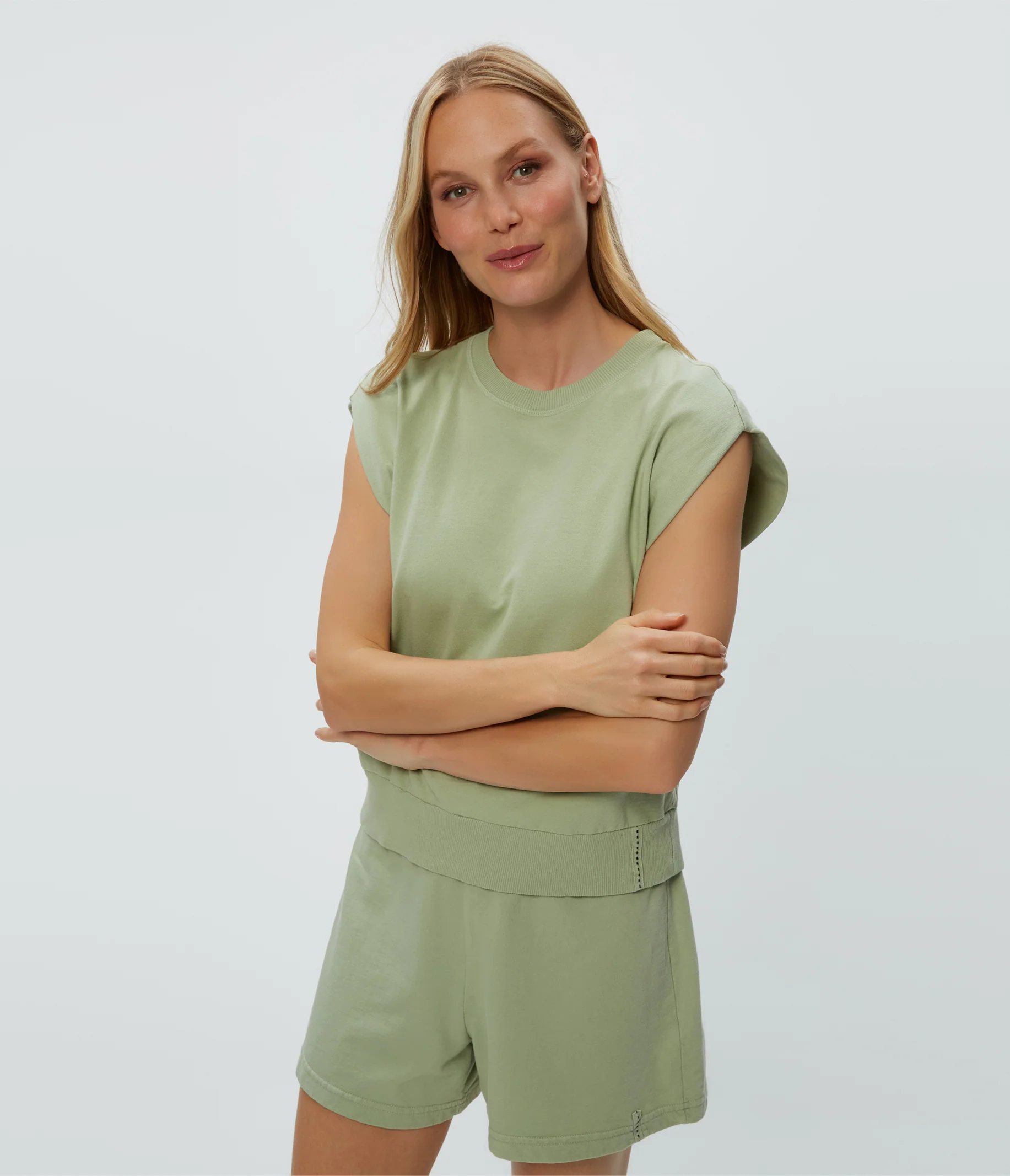 Brooklyn Power Shoulder Sweatshirt - Image 2
