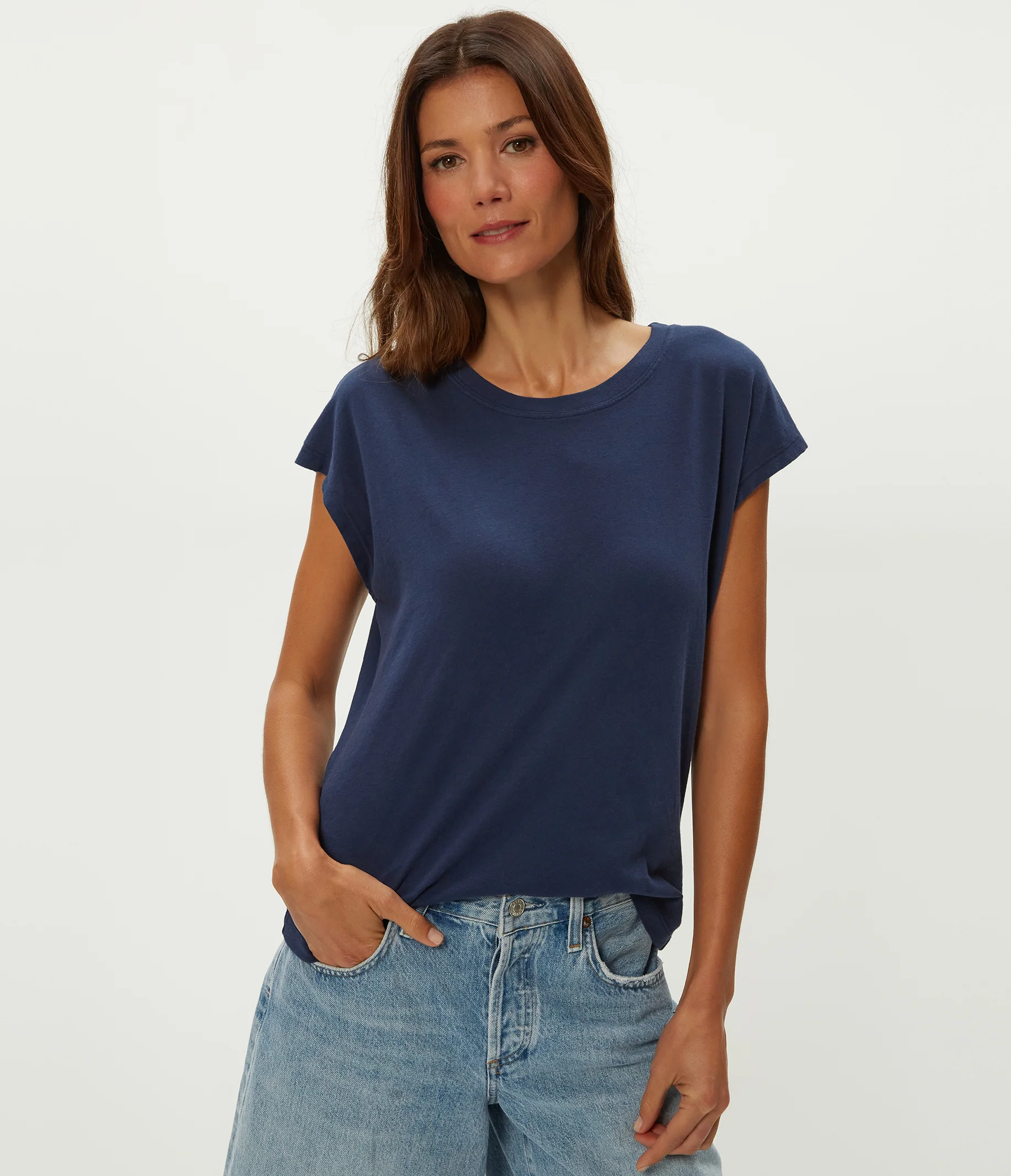 Bryanna Extended Shoulder Tee - Image 13