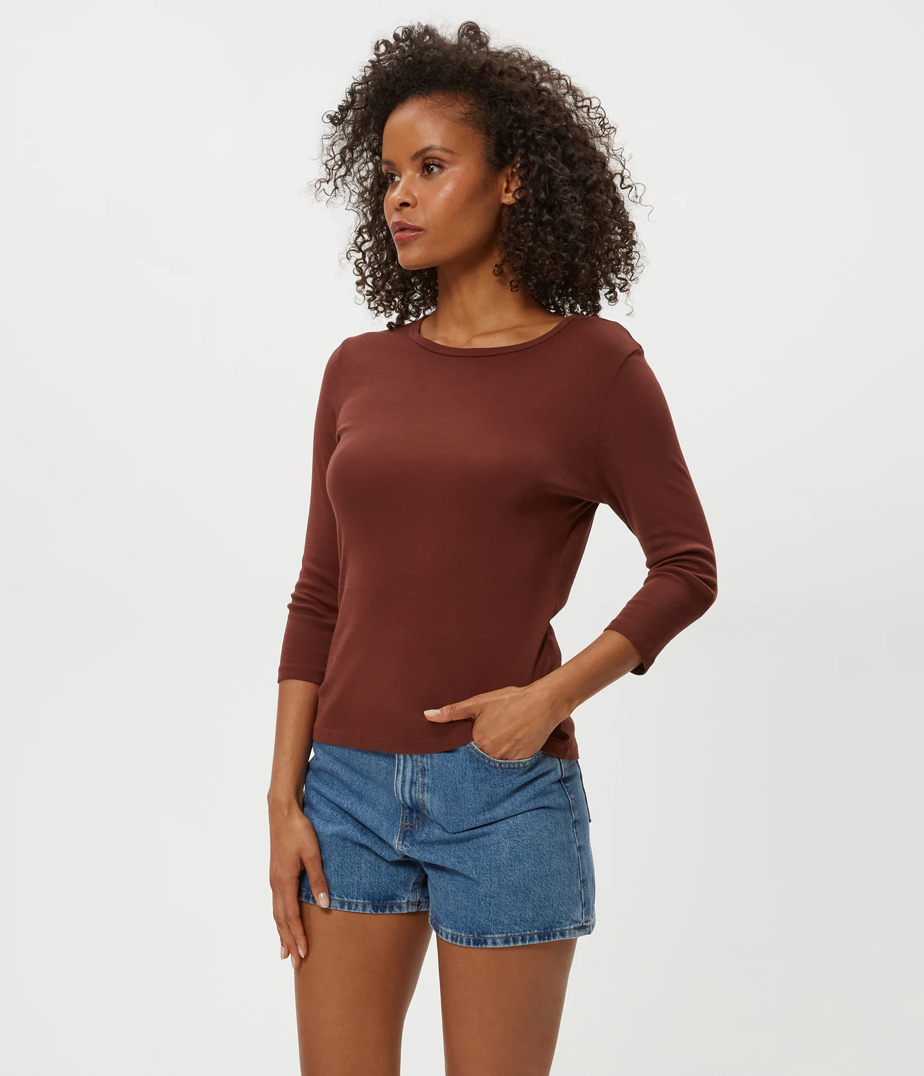 Dakota 3/4 Sleeve Tee - Image 8