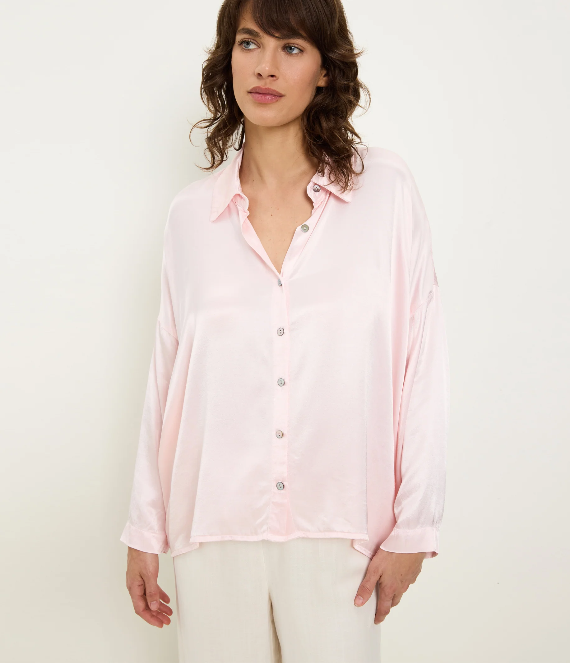 Devin Satin Button Down - Image 12