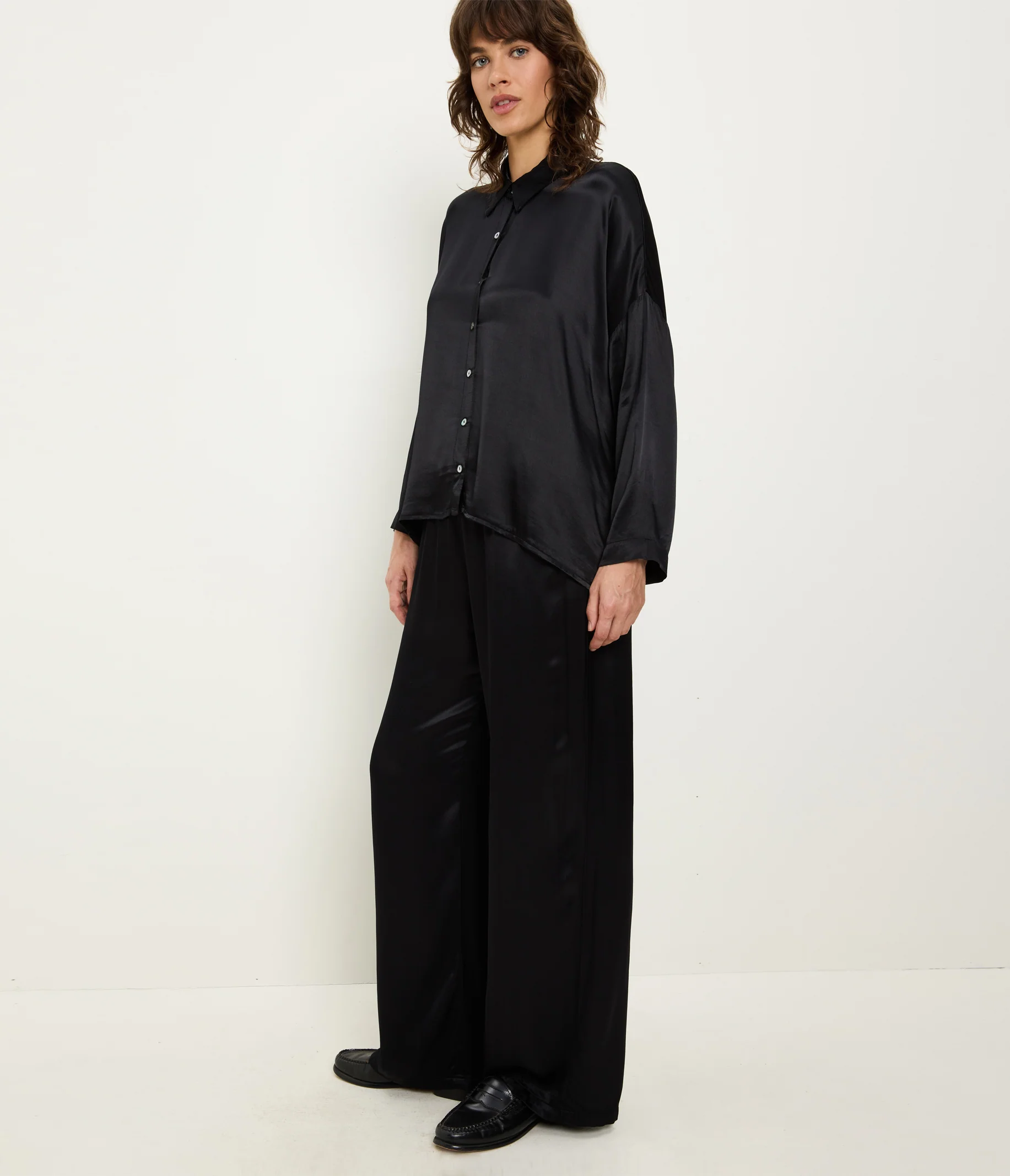 Devin Satin Button Down - Image 7