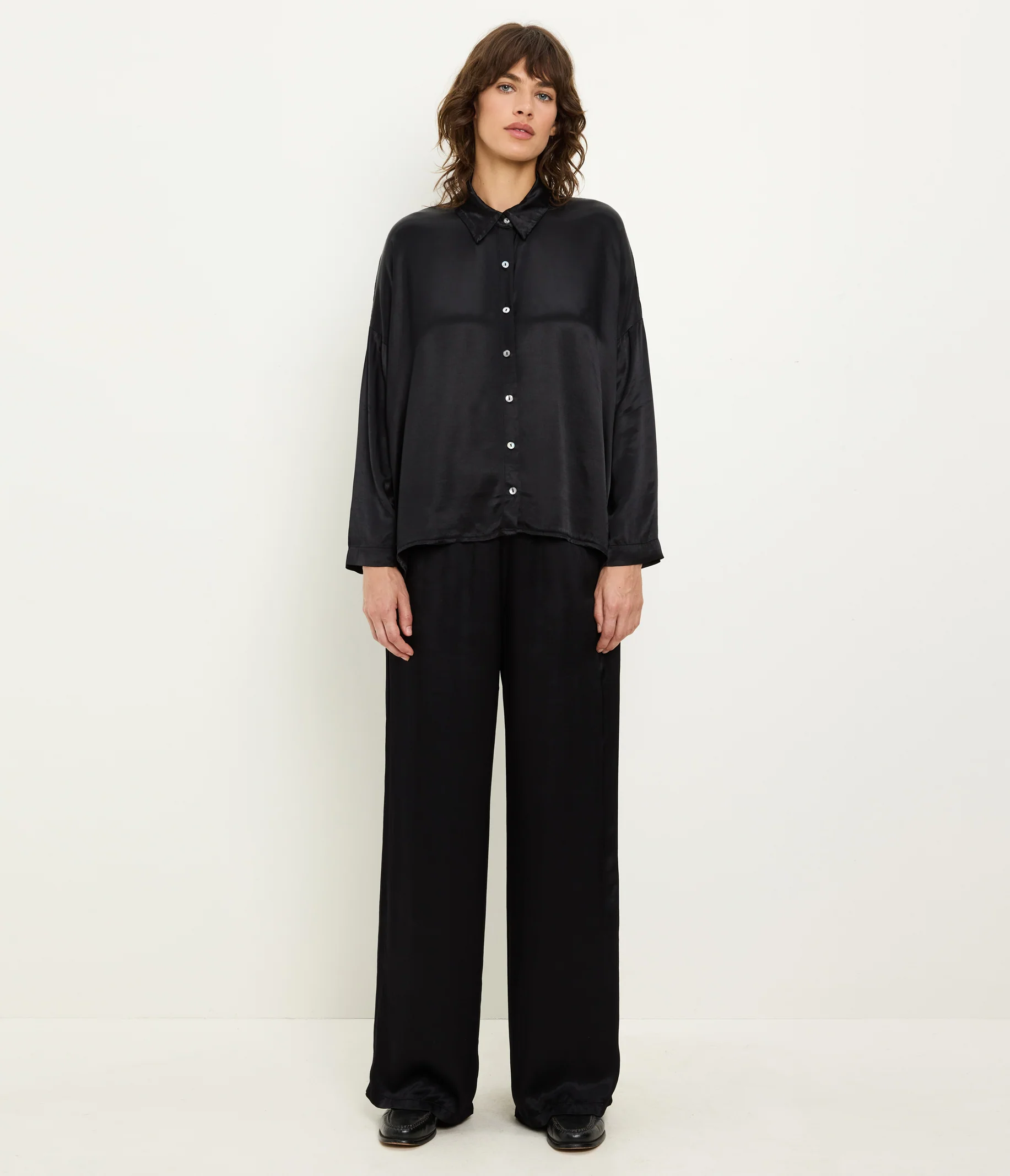 Devin Satin Button Down - Image 8