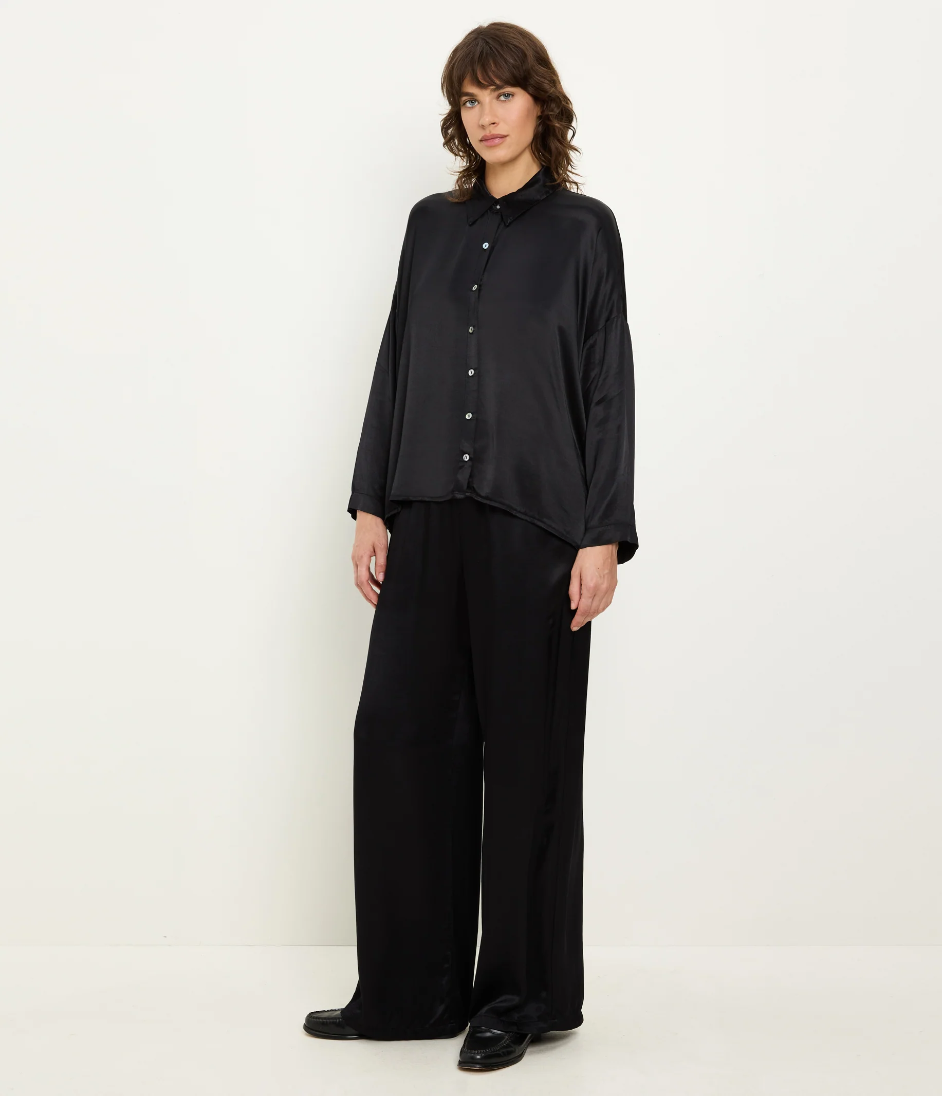 Devin Satin Button Down - Image 9