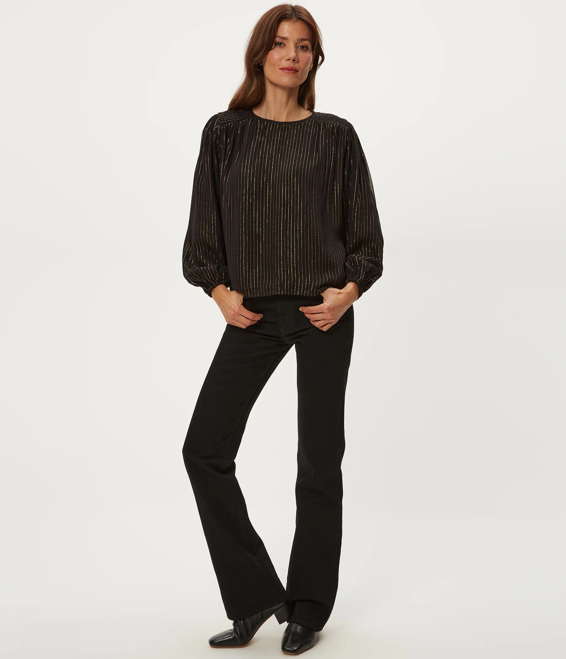Dolly Metallic Stripe Top - Image 6