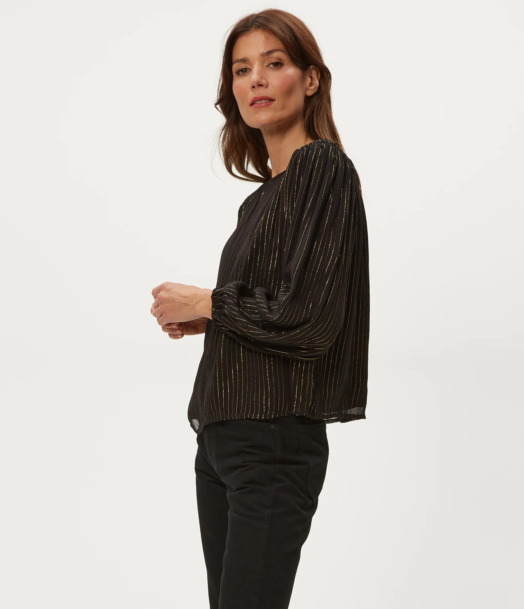 Dolly Metallic Stripe Top - Image 7