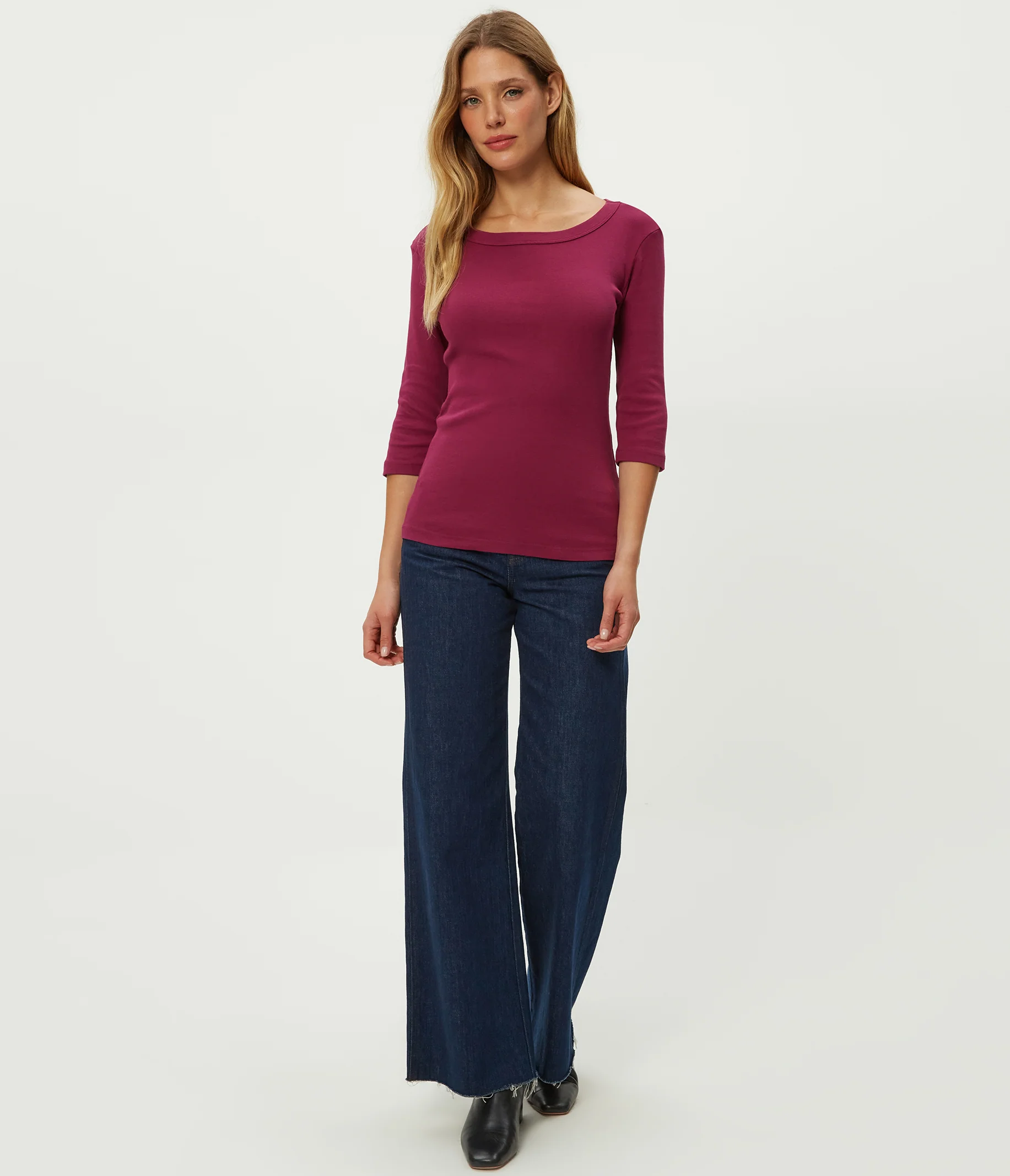 Dot 3/4 Sleeve Tee - Image 19
