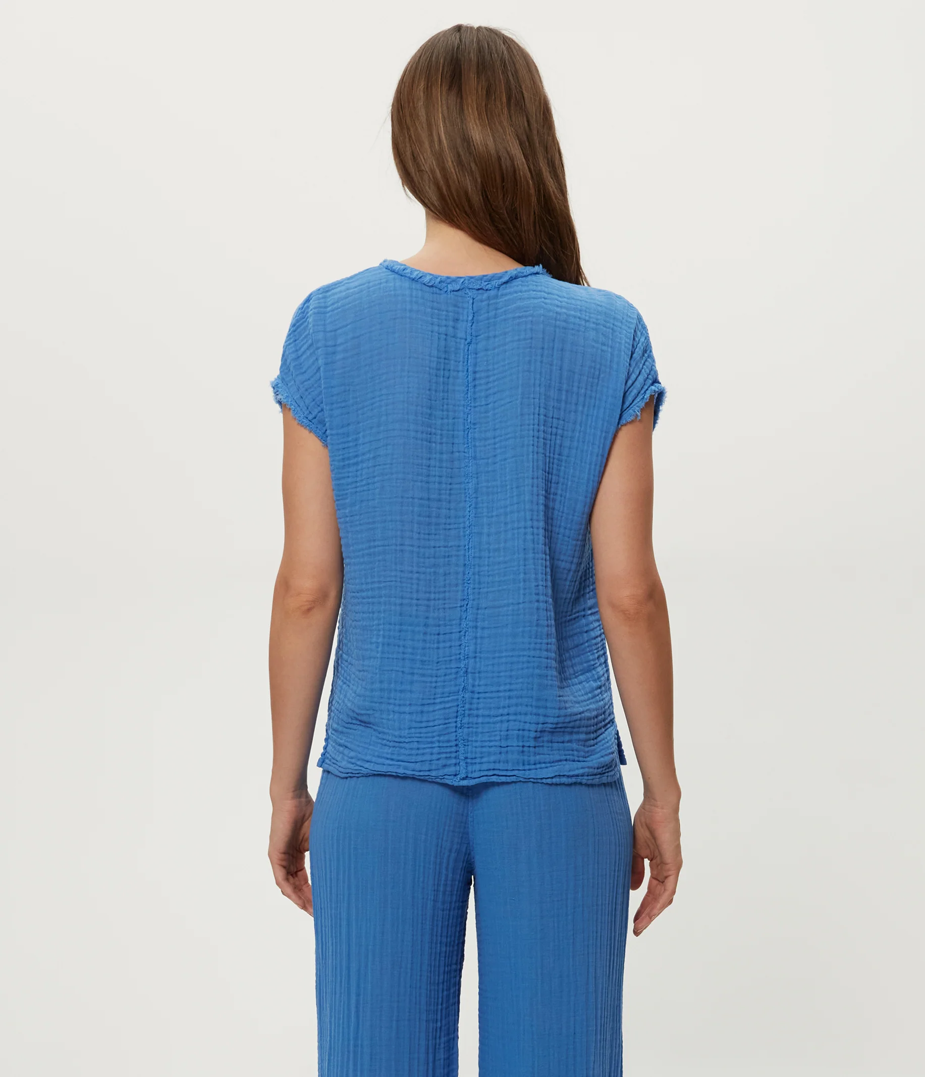 Draya Gauze V-Neck Top - Image 20