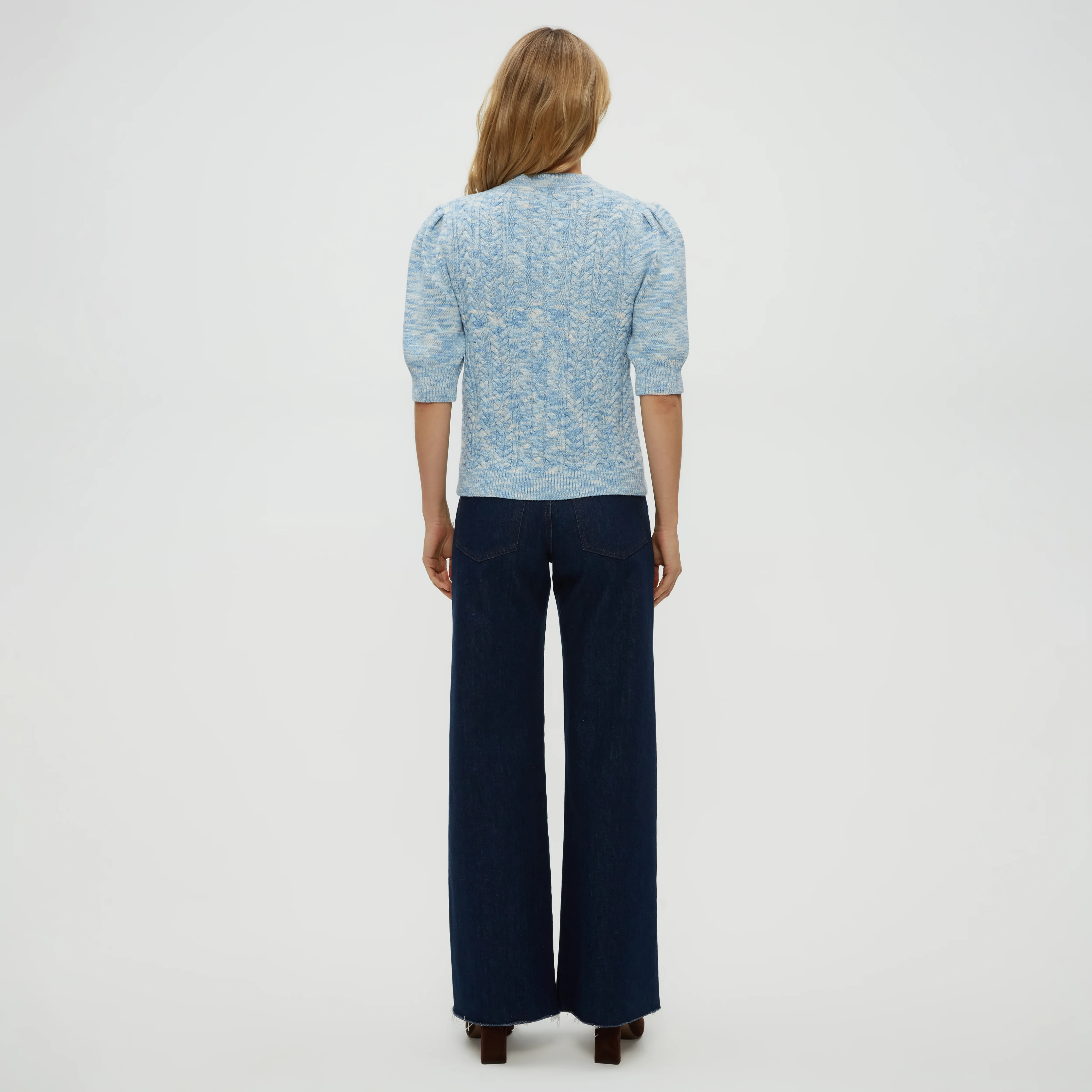 Elaine Mixed Puff Sleeve Pullover - Image 8