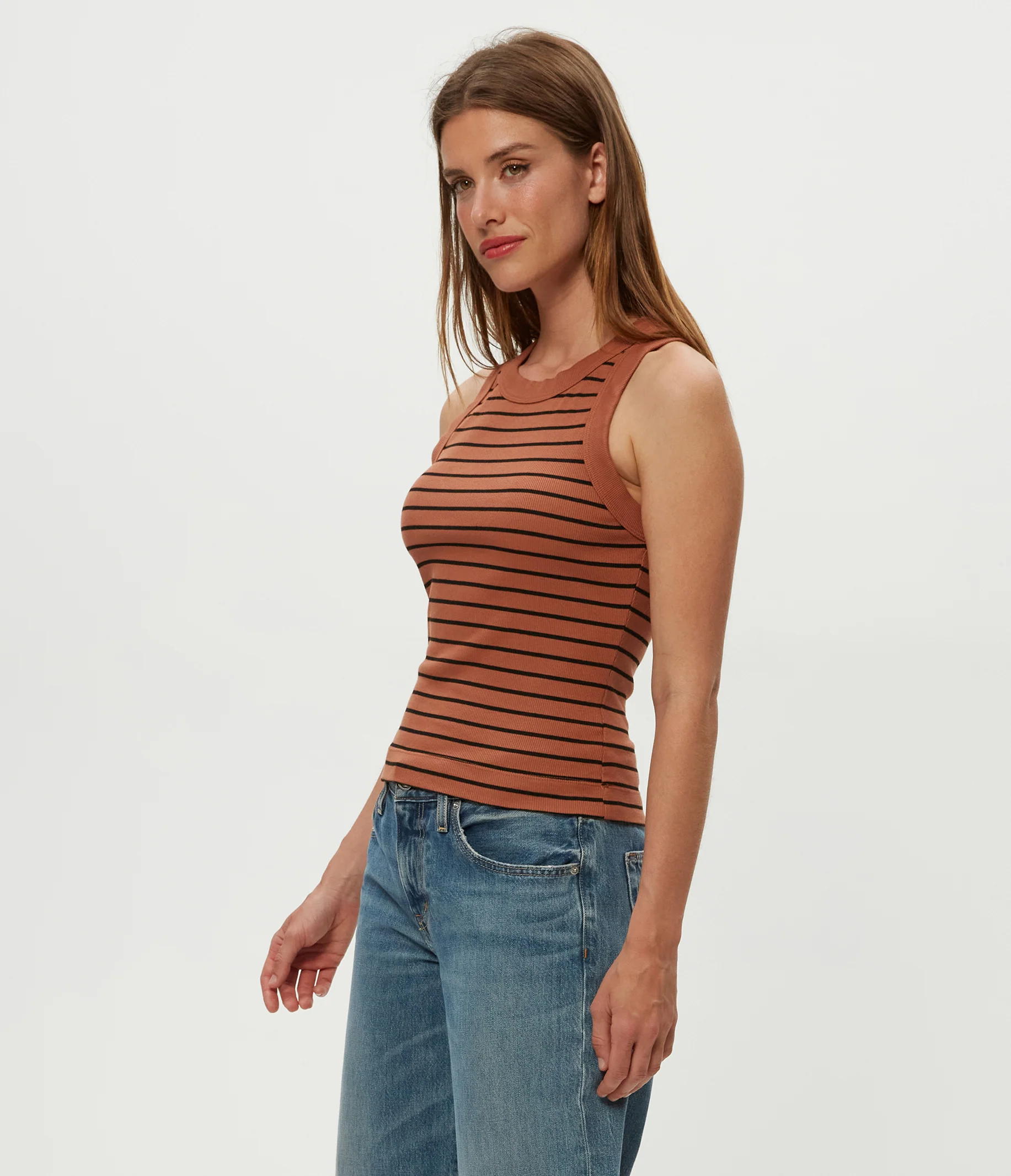 Gina Striped Ribbed Crop Tank - Image 25