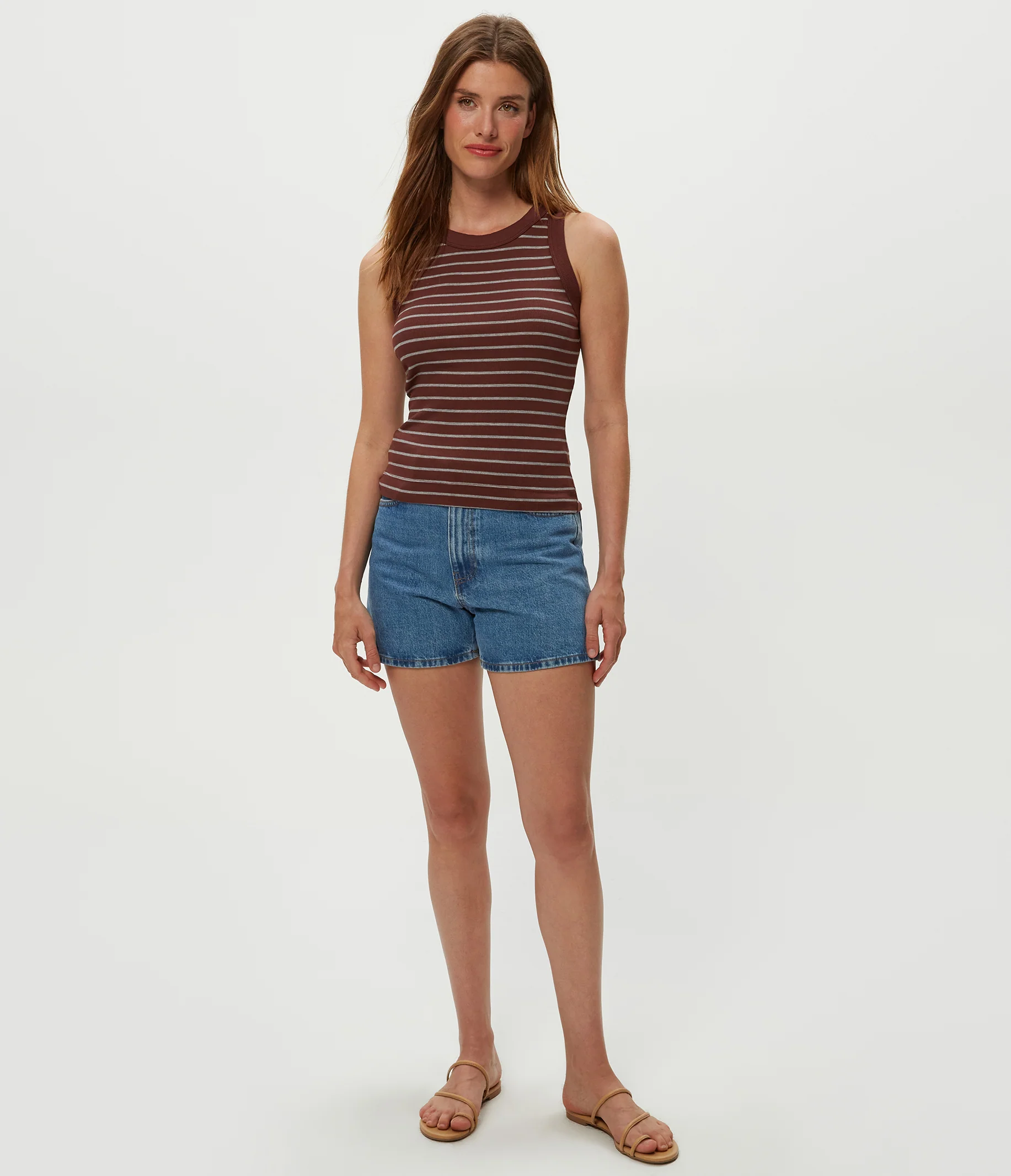 Gina Striped Ribbed Crop Tank - Image 32