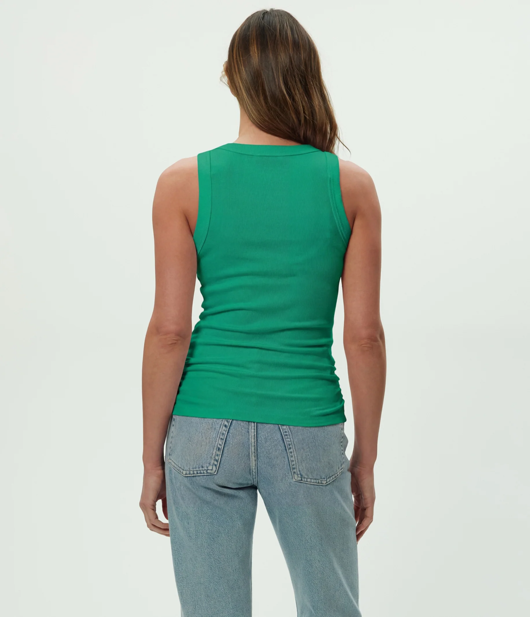 Halley Ribbed Tank with Ruching - Image 111