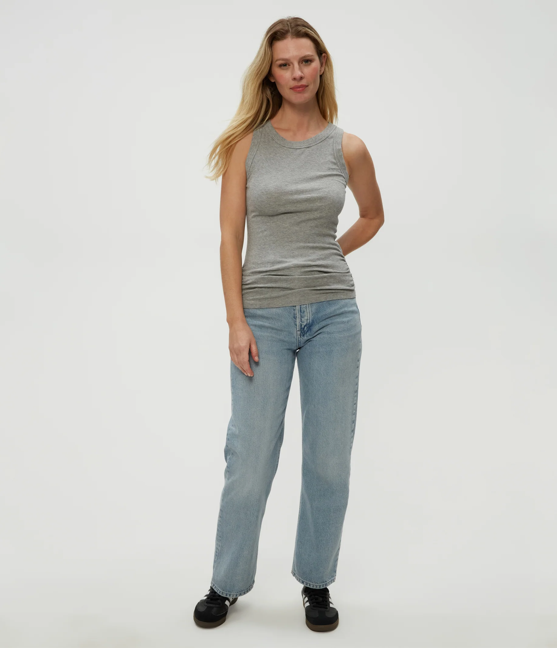 Halley Ribbed Tank with Ruching - Image 52