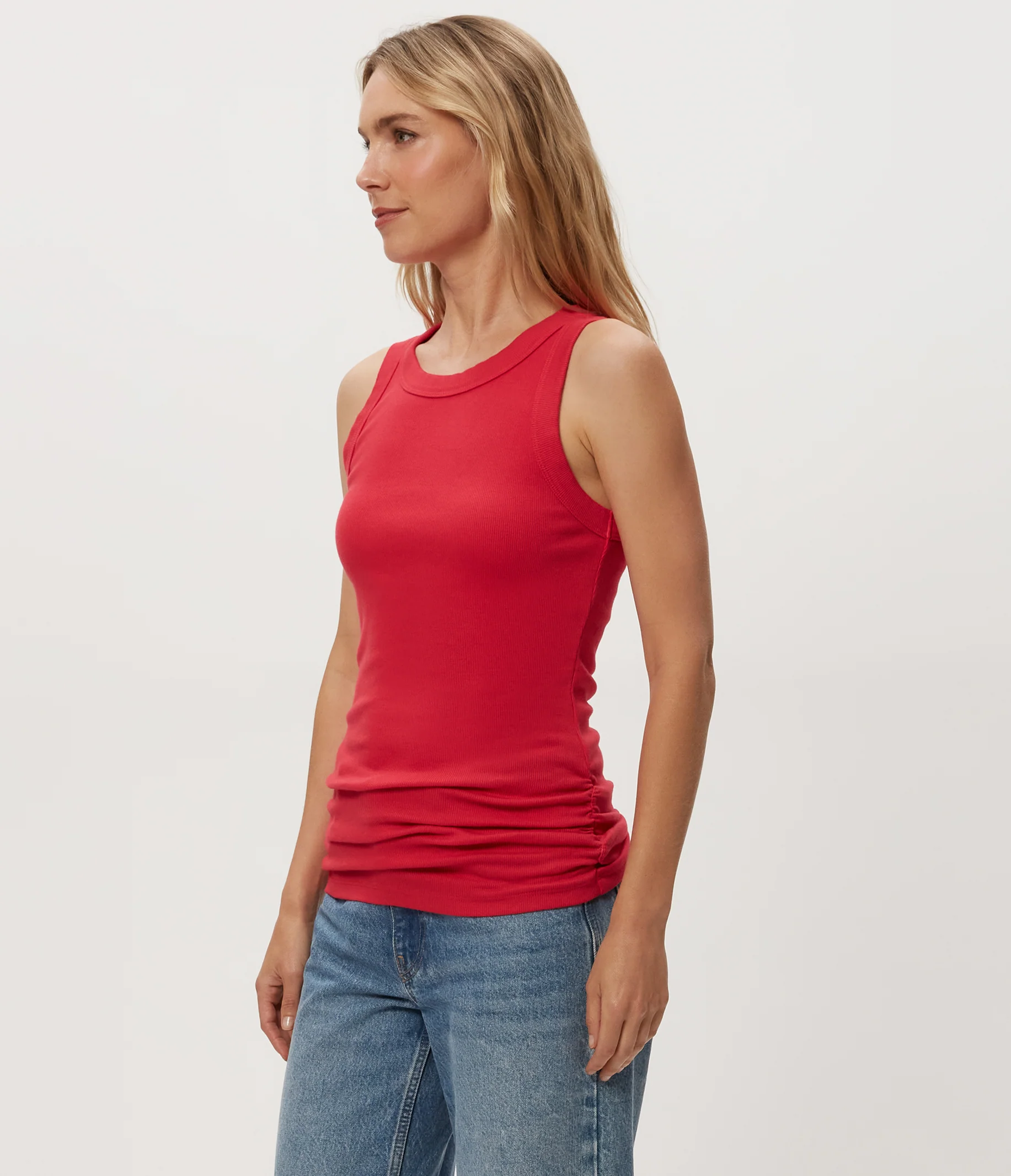 Halley Ribbed Tank with Ruching - Image 62