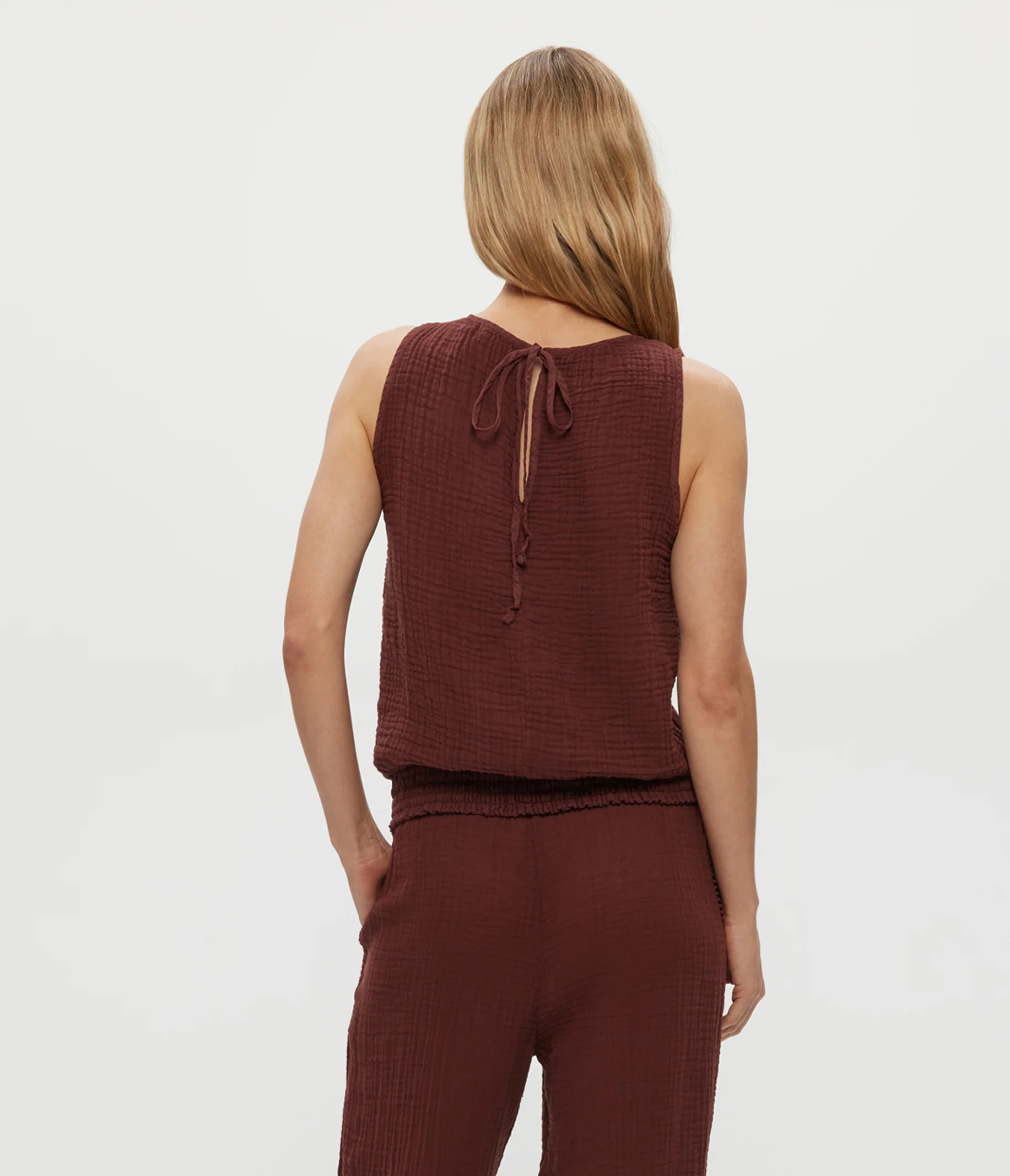 Janelle Tie Neck Tank - Image 36