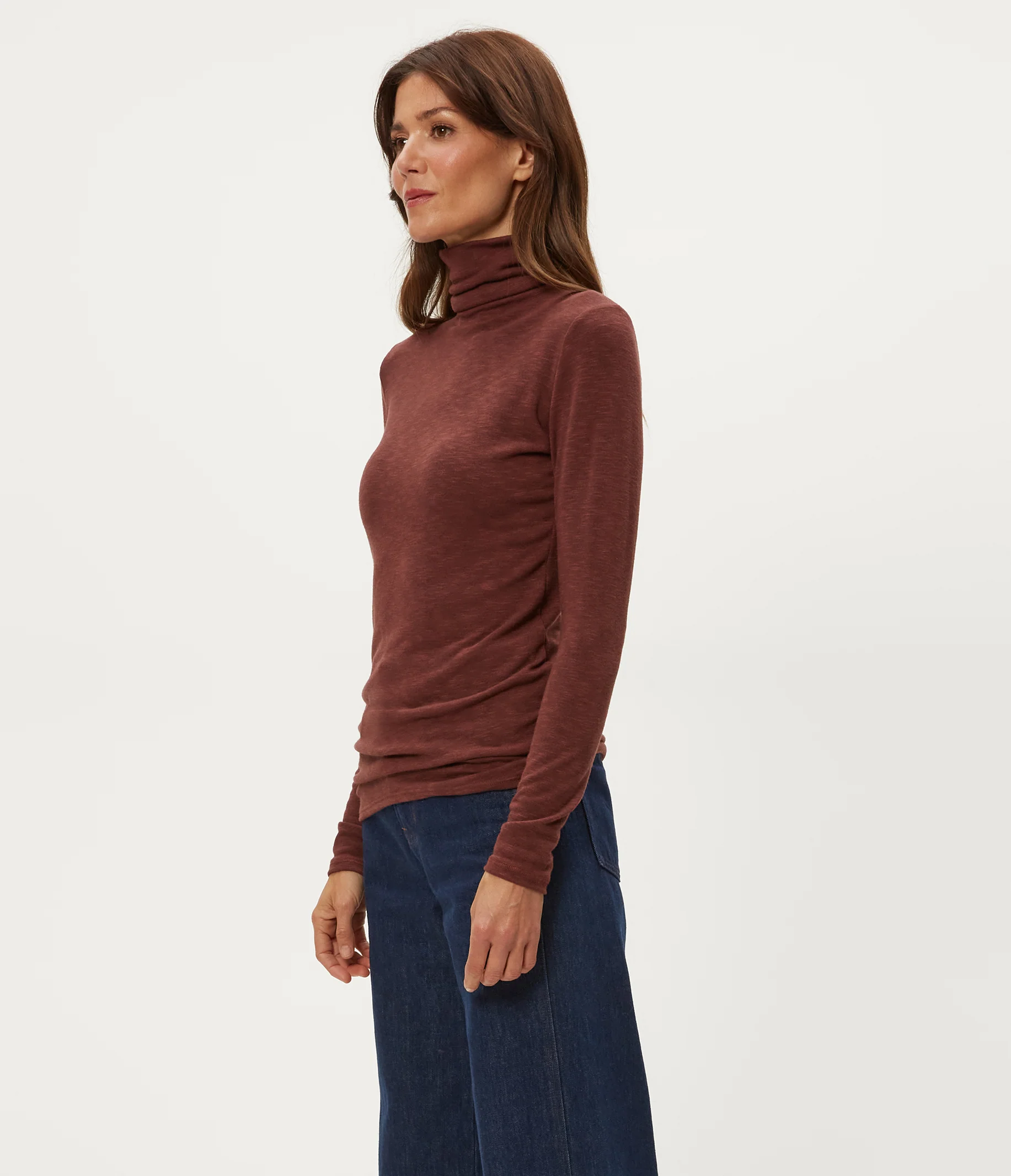 Jojo Side Ruched Turtleneck - Image 11