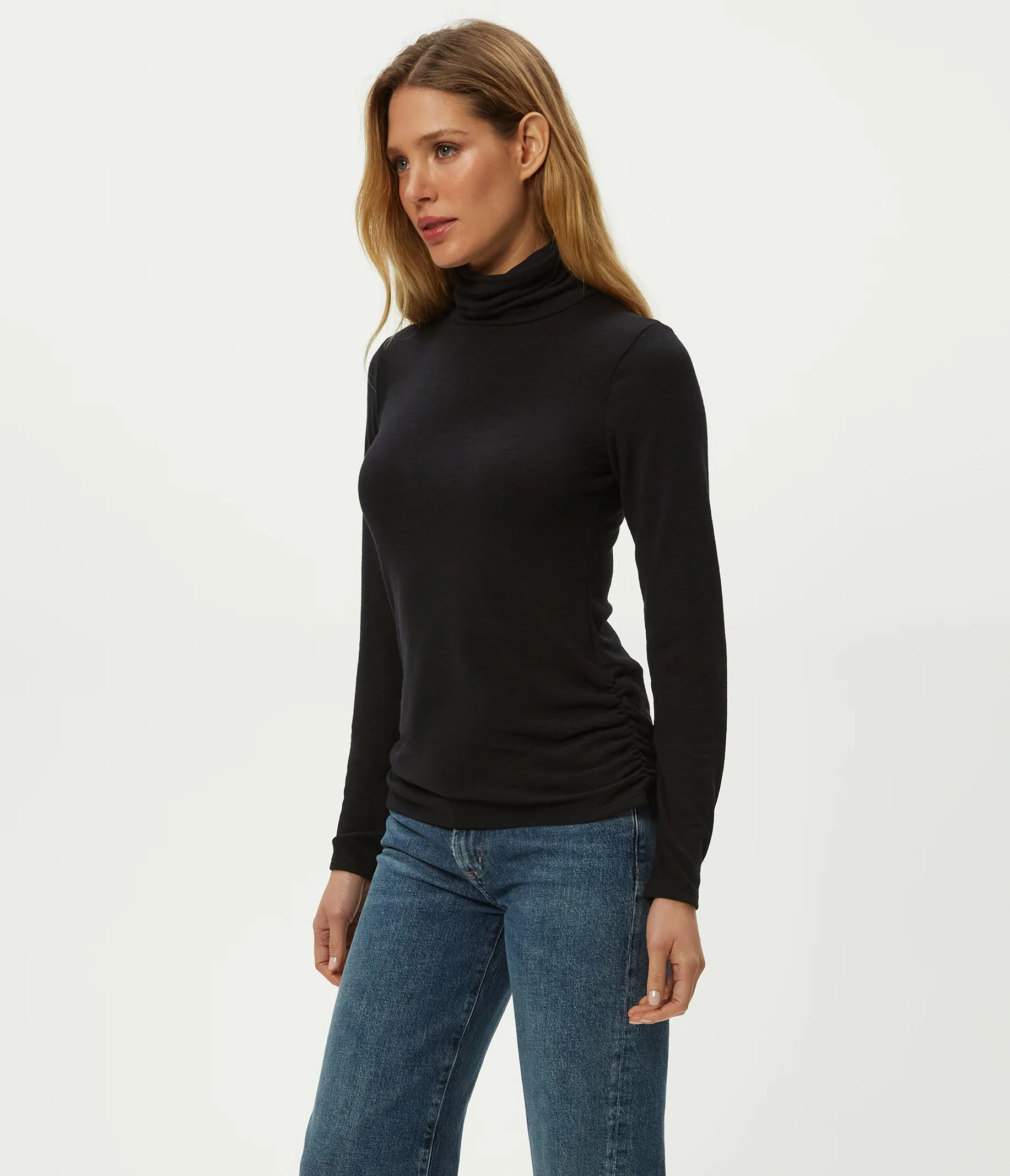 Jojo Side Ruched Turtleneck - Image 18