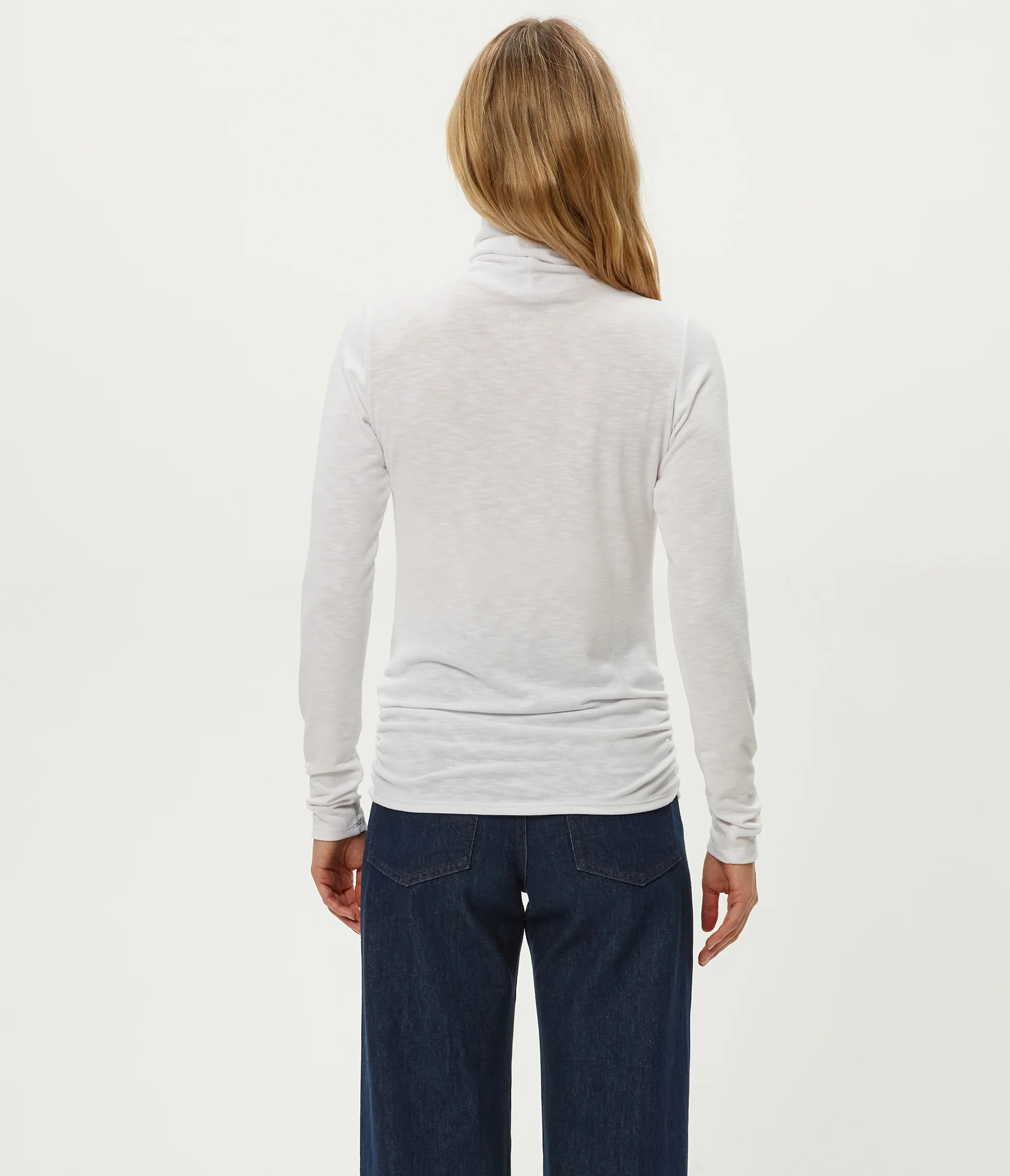 Jojo Side Ruched Turtleneck - Image 4
