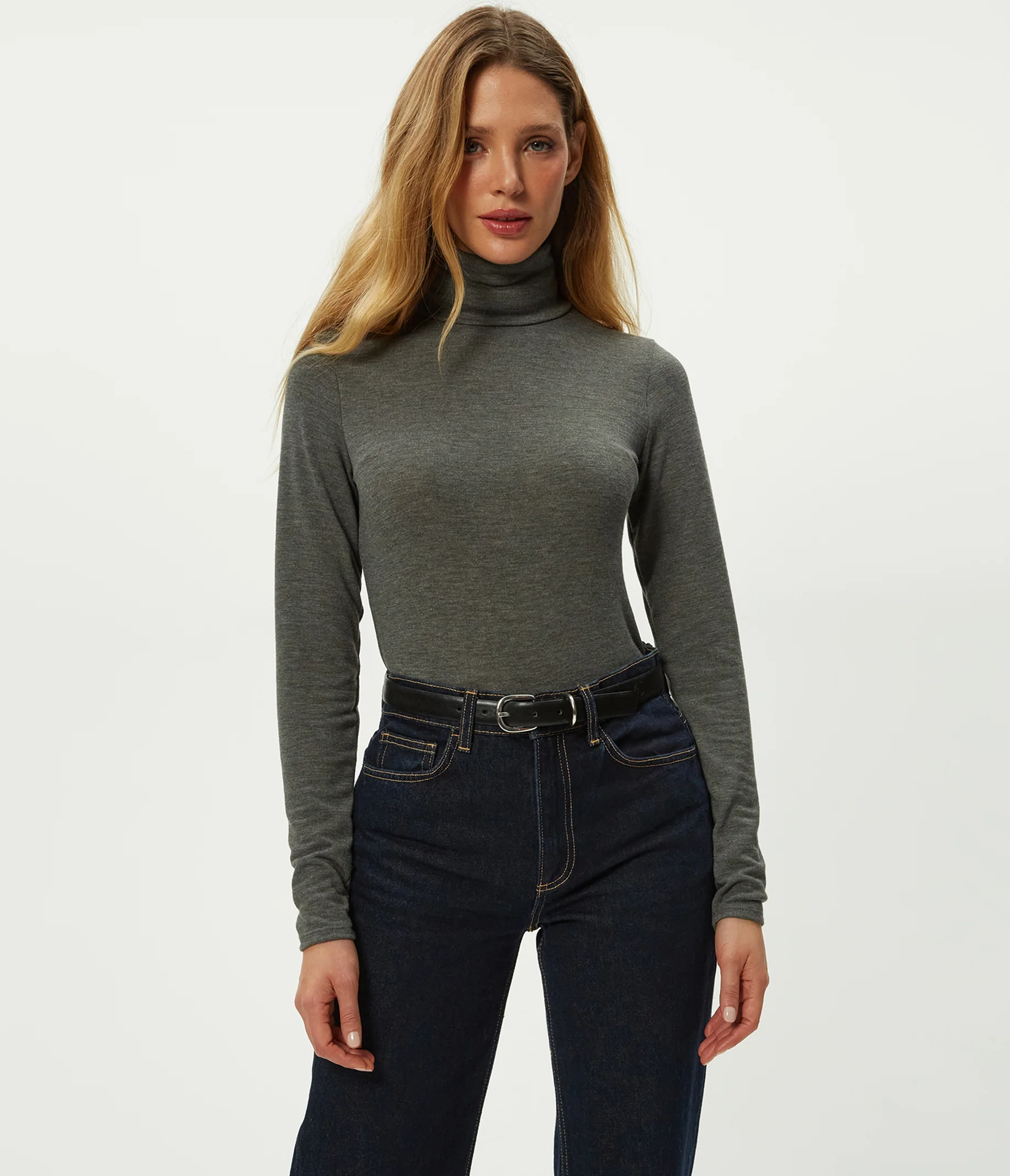 Jojo Side Ruched Turtleneck - Image 5
