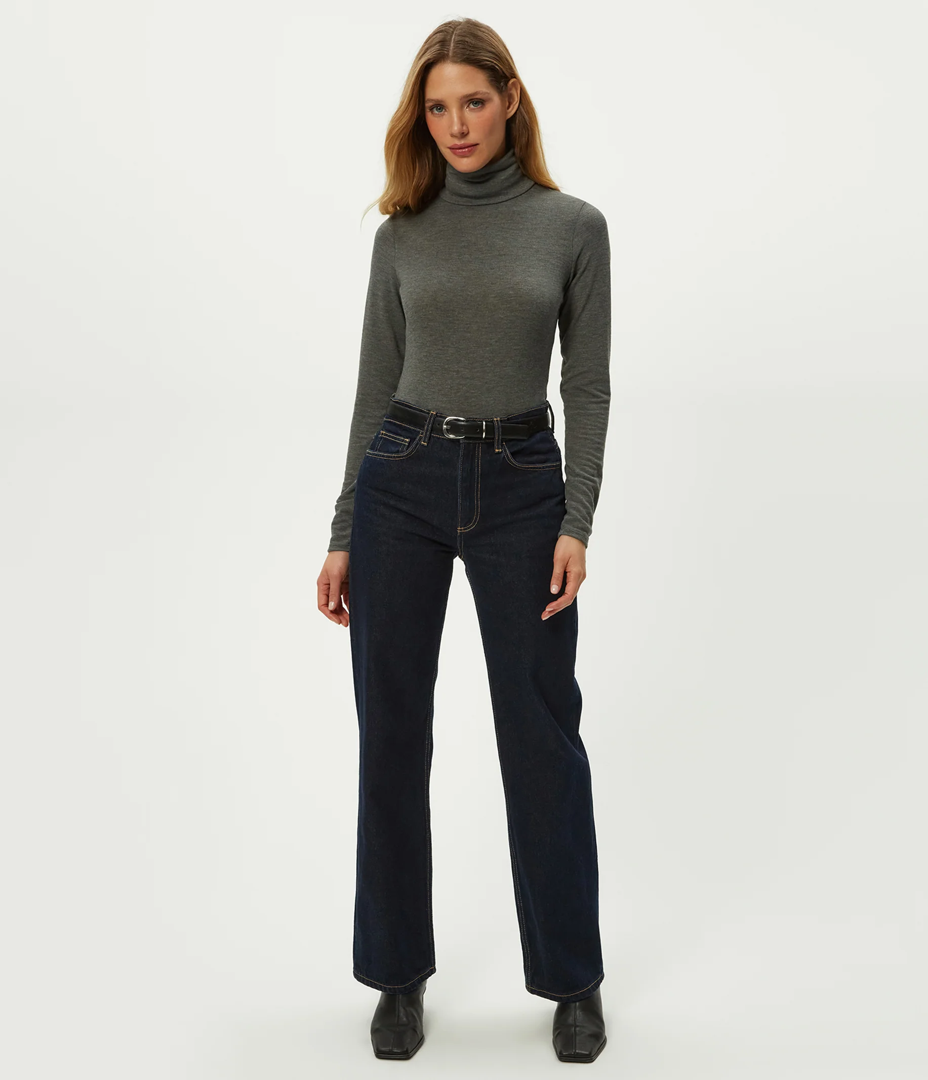 Jojo Side Ruched Turtleneck - Image 6