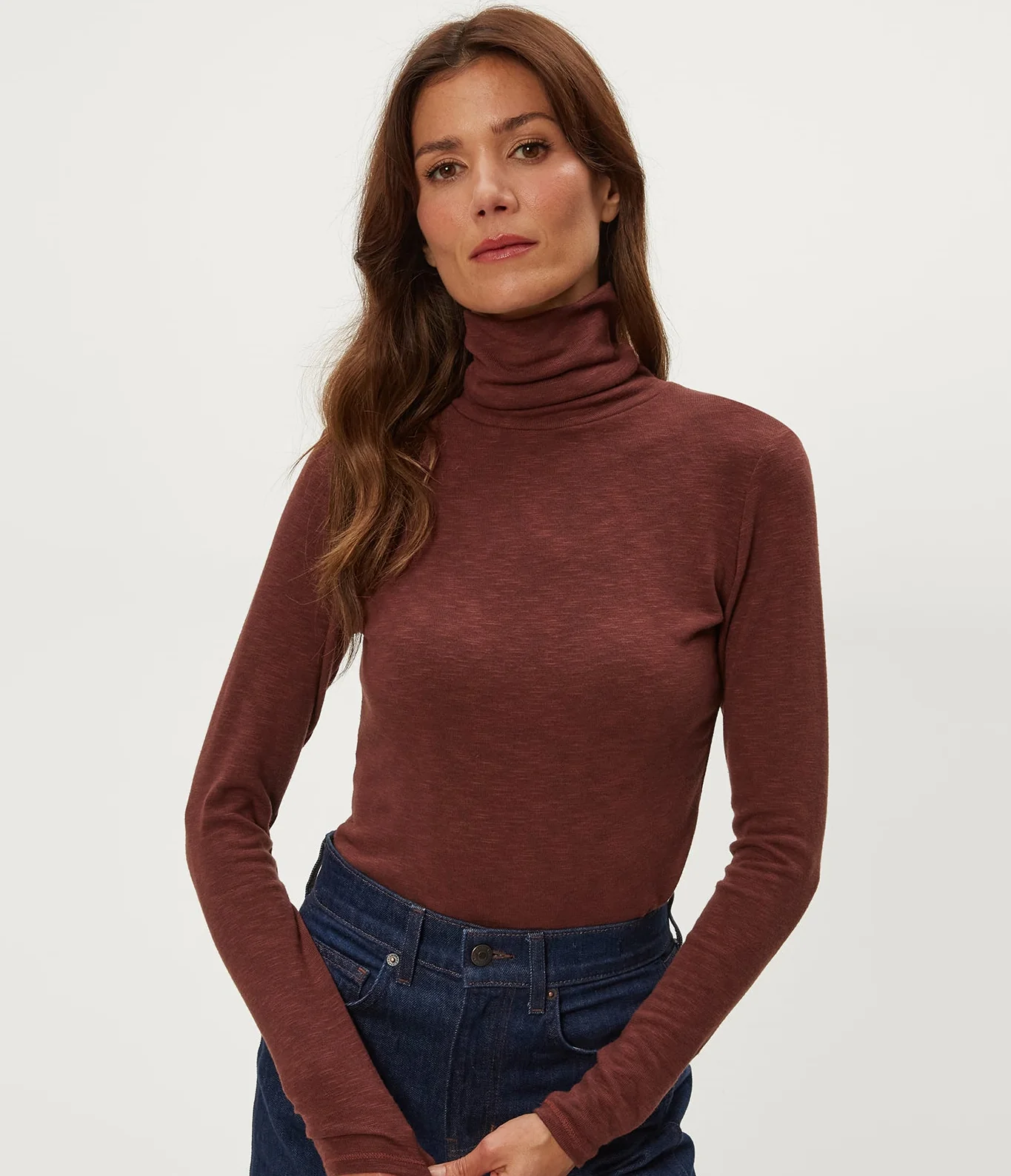 Jojo Side Ruched Turtleneck - Image 9