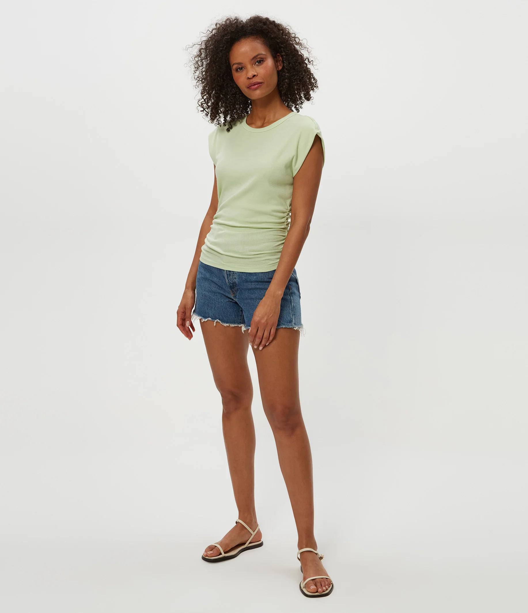 Joni Power Shoulder Tee - Image 46