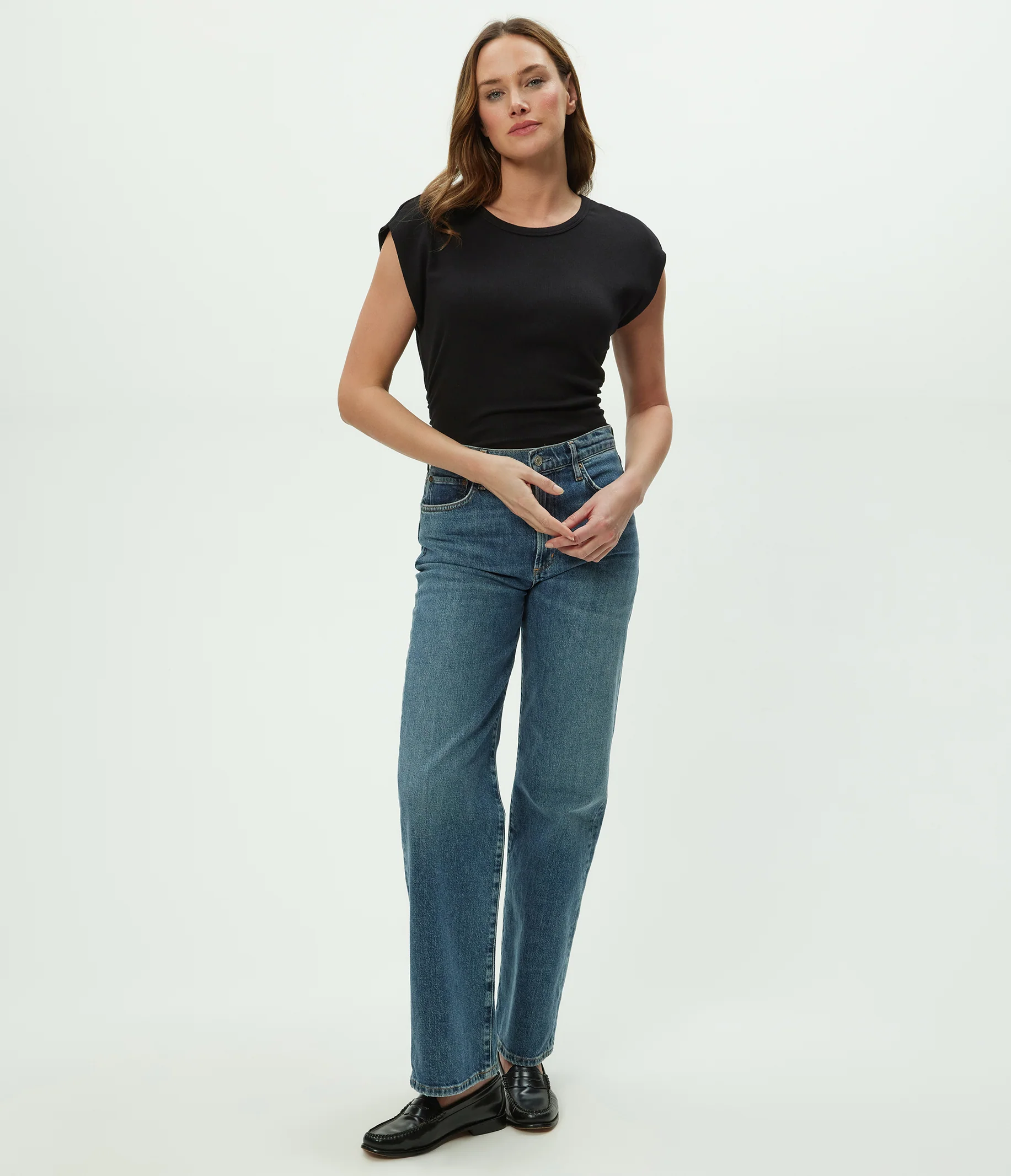 Joni Power Shoulder Tee - Image 50