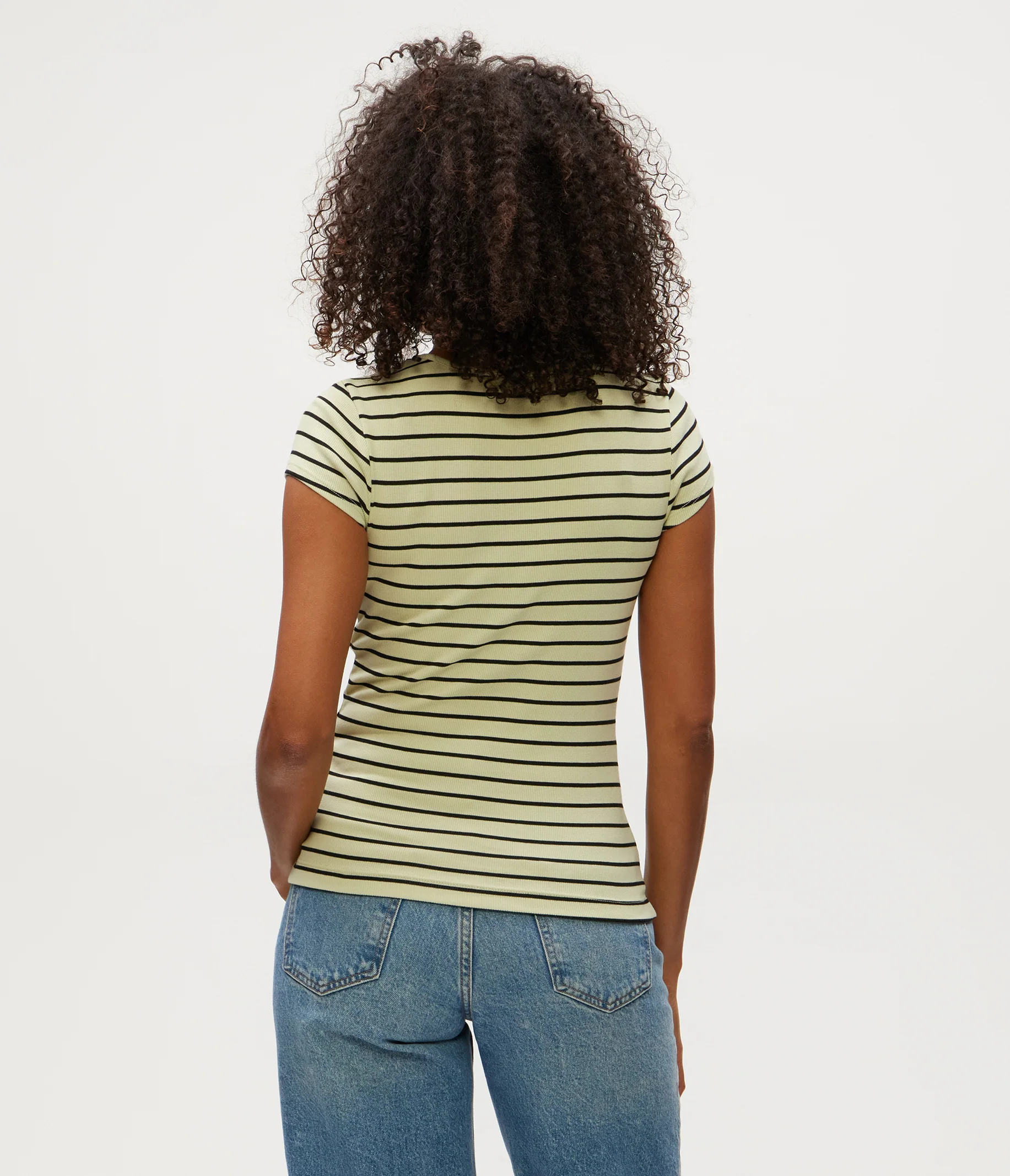Joy Striped Ribbed Tee - Image 7