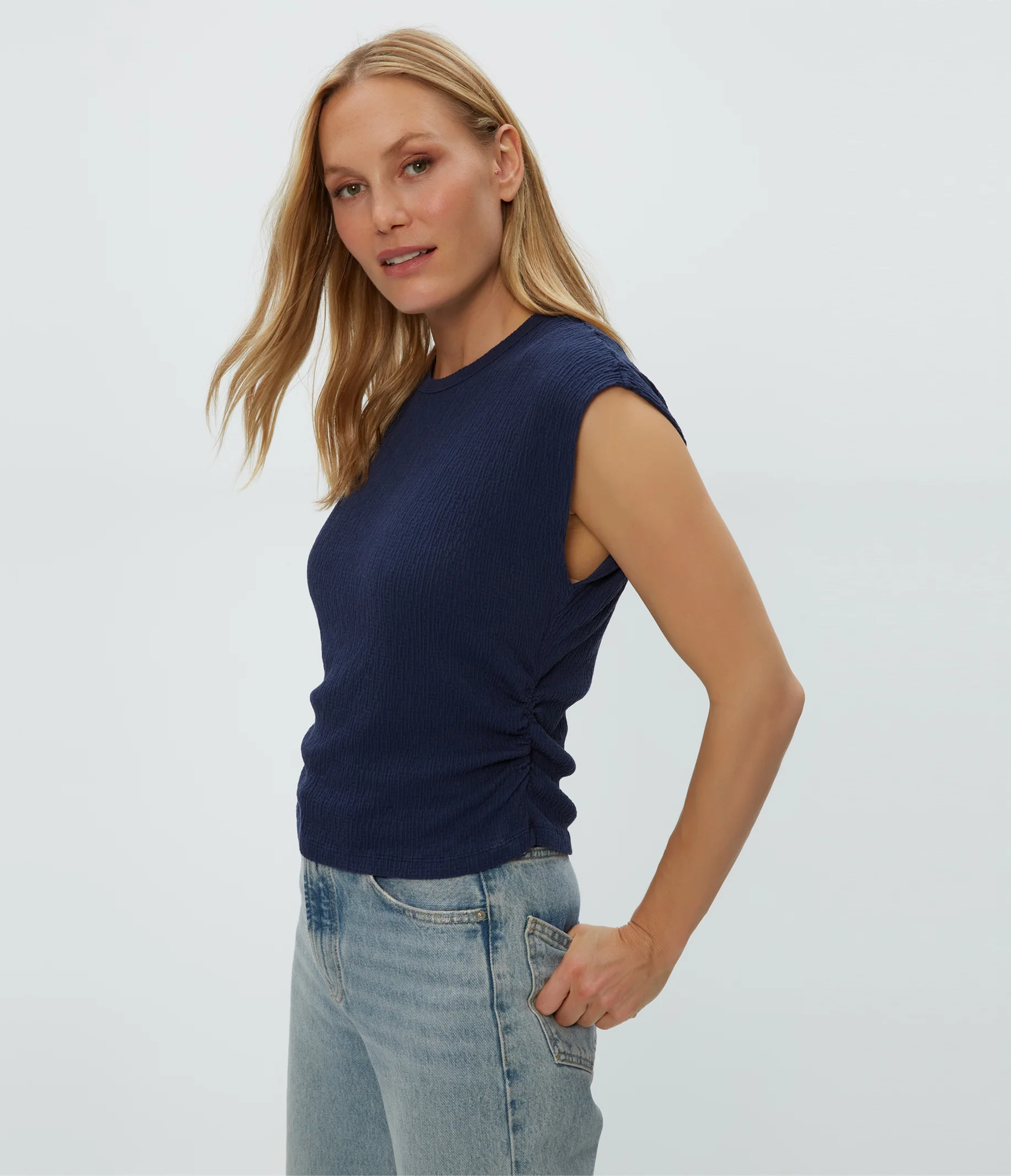 Leighton Power Shoulder Top - Image 13