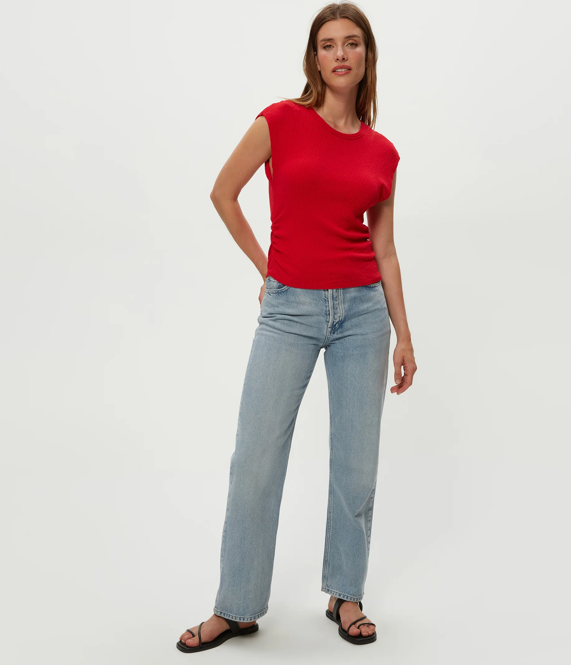 Leighton Power Shoulder Top - Image 18