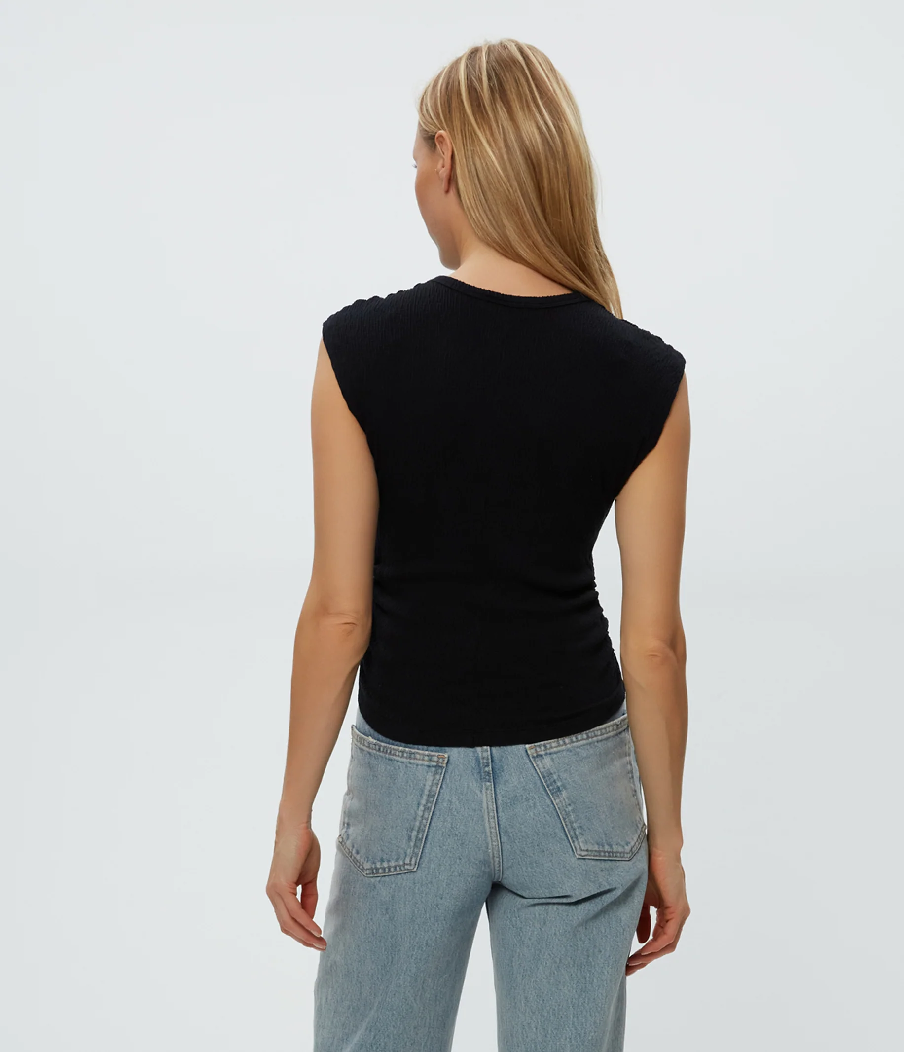 Leighton Power Shoulder Top - Image 4
