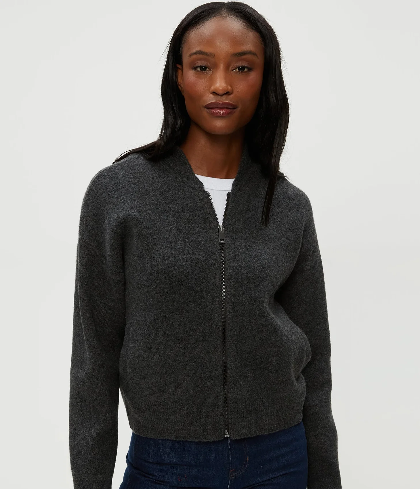 Lidia Cropped Bomber Jacket - Image 5