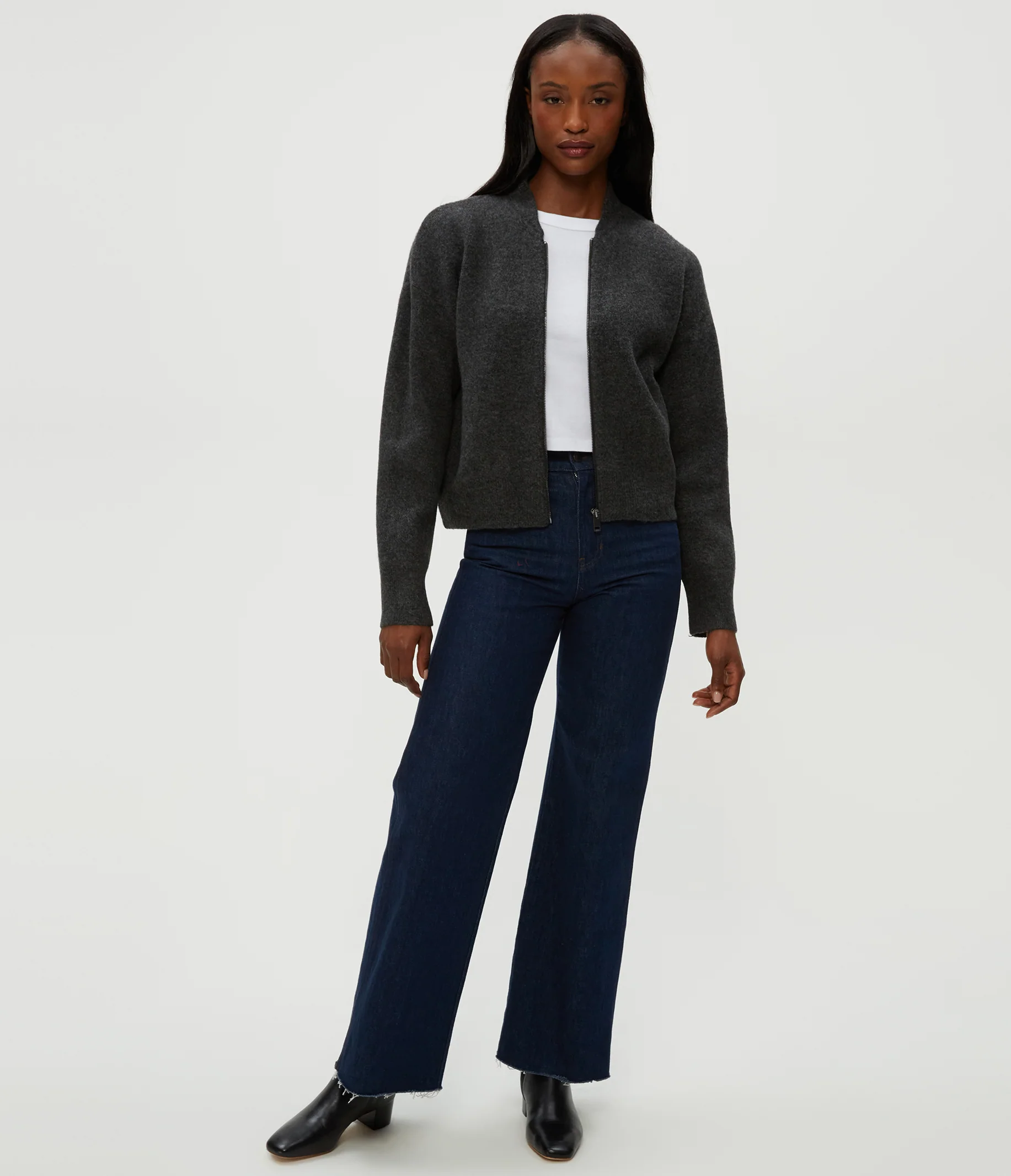 Lidia Cropped Bomber Jacket - Image 6