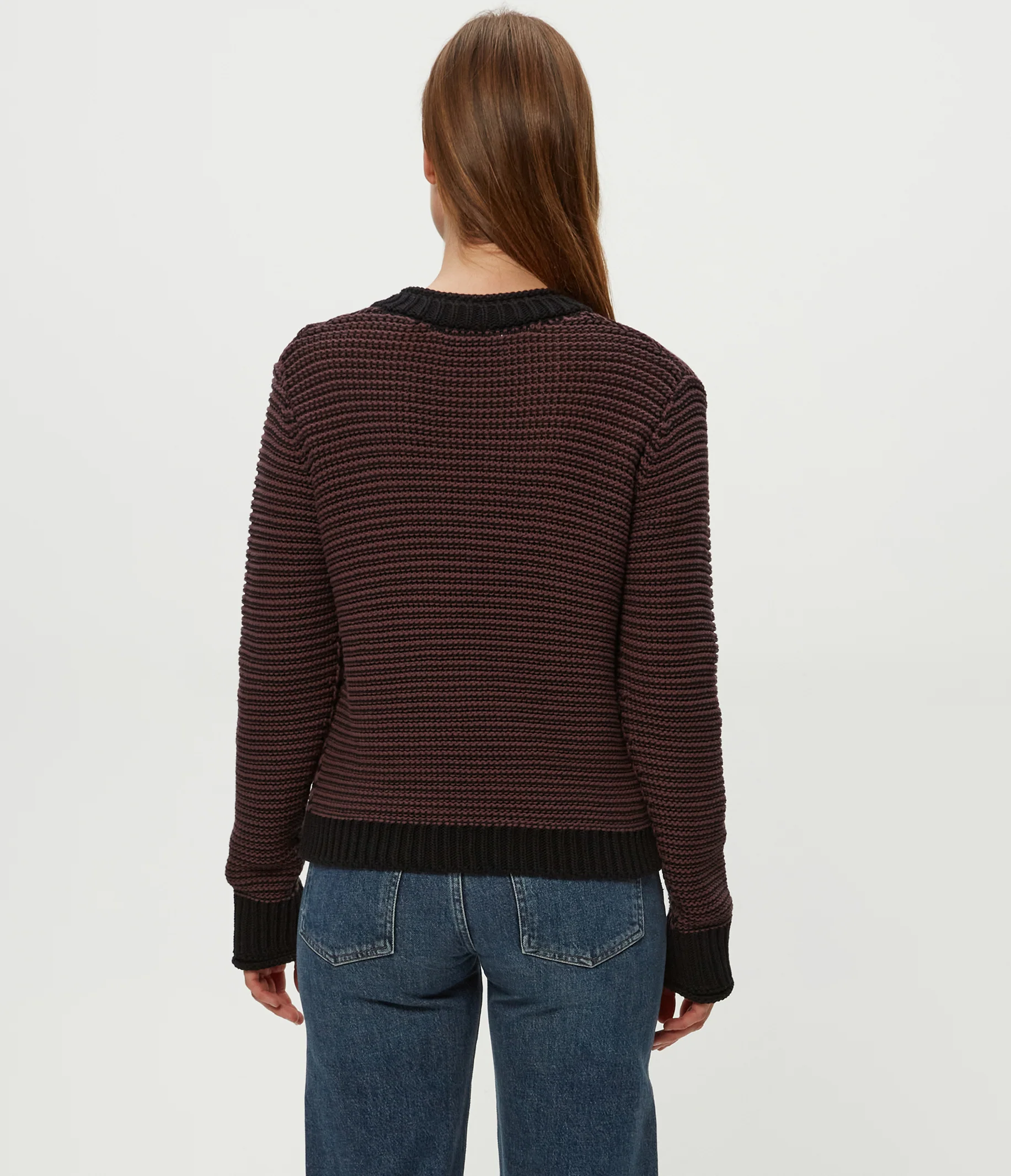 Linda Striped V-Neck Pullover - Image 4