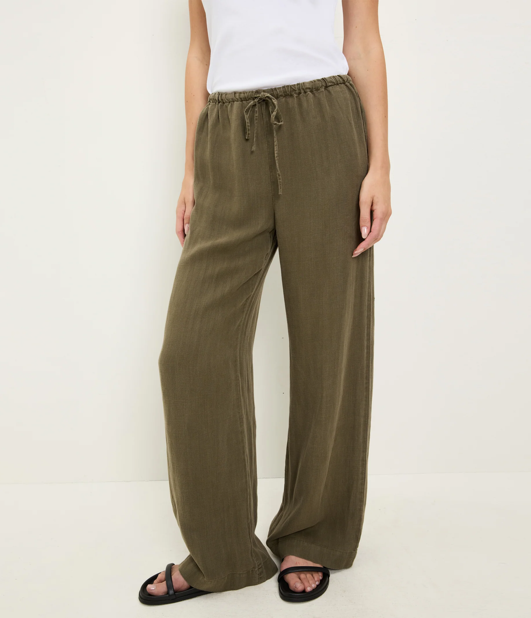 Marissa Linen Drawstring Pant - Image 3