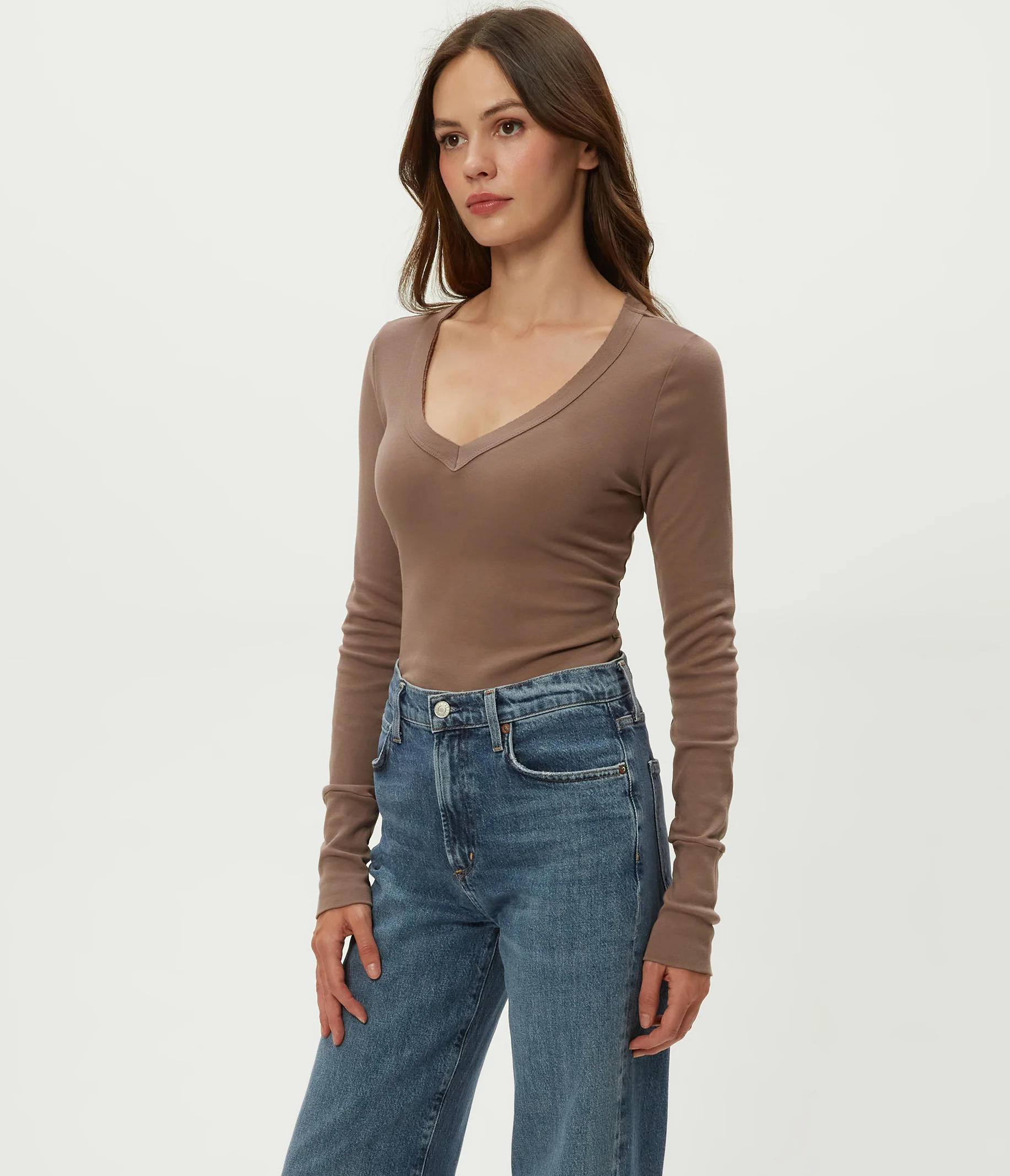 Molly Supima V-Neck Tee - Image 39